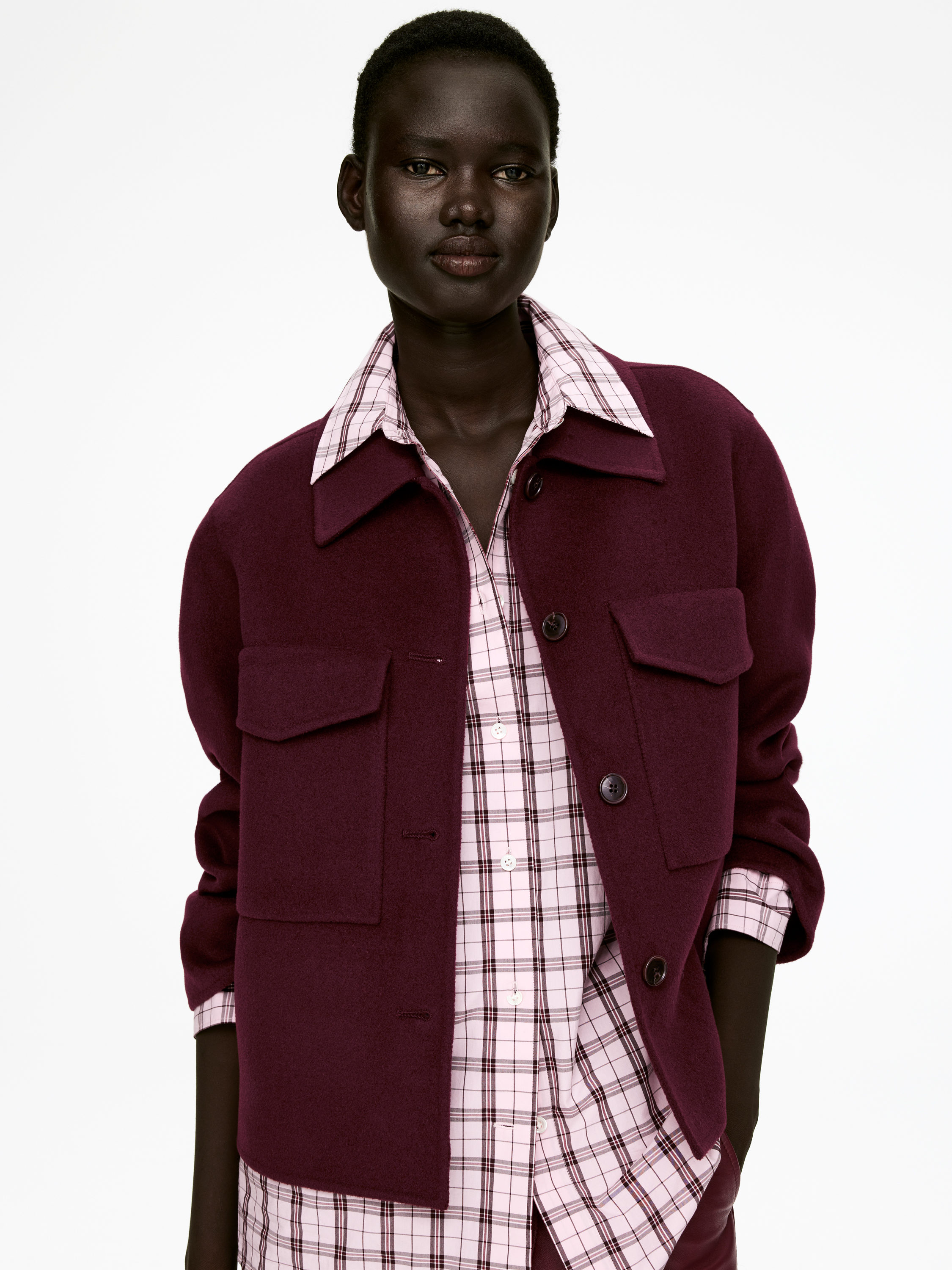 DOUBLE-FACE WOOL OVERSHIRT - XNAUWBI