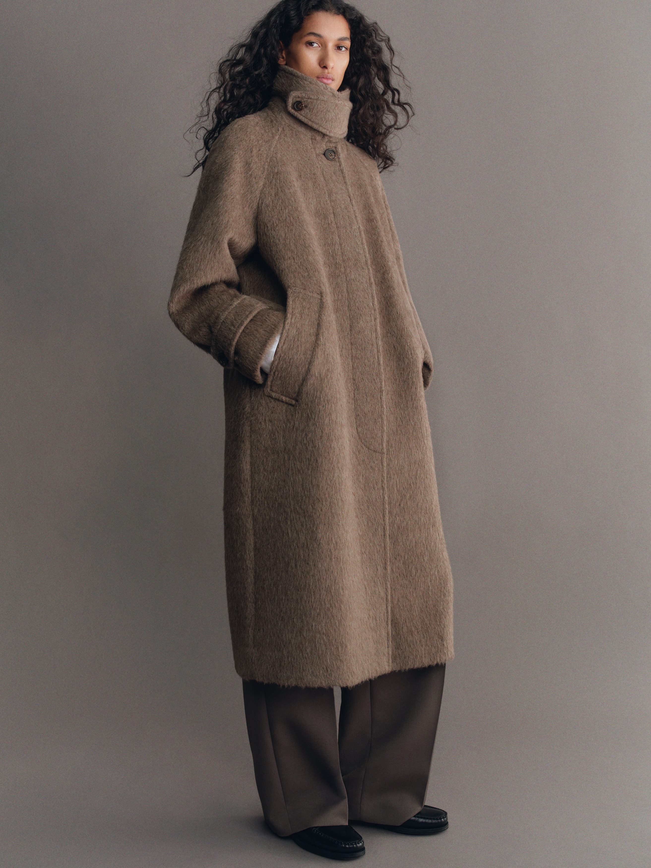 WOOL-ALPACA BLEND COAT - XNAUWBI