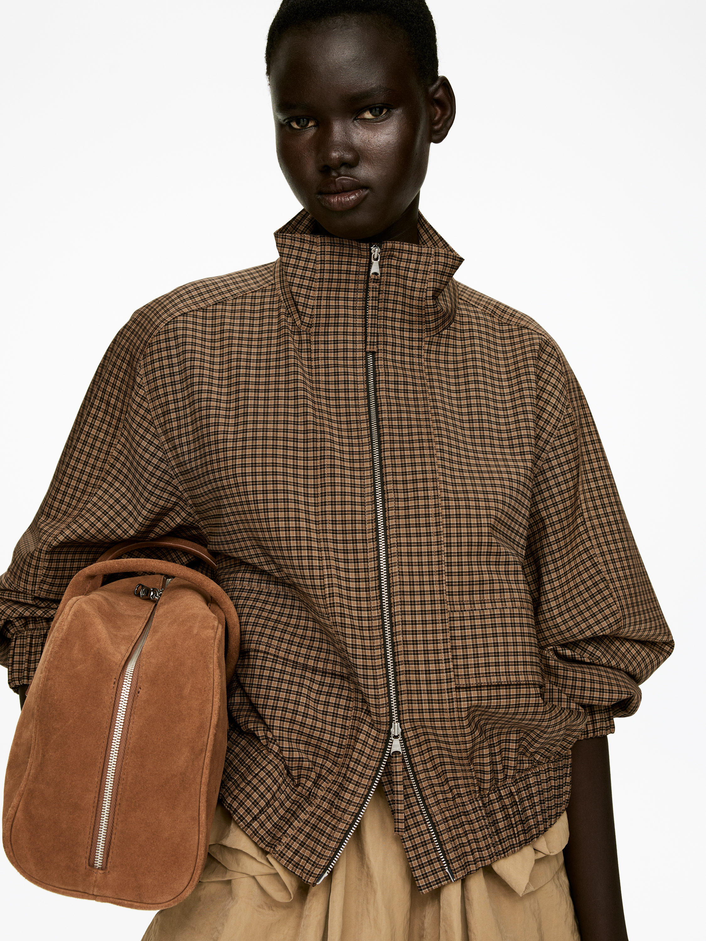 CHECKED ZIP JACKET - XNAUWBI