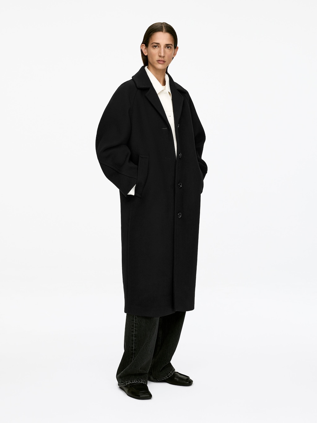 OVERSIZED WOOL-BLEND COAT - XNAUWBI