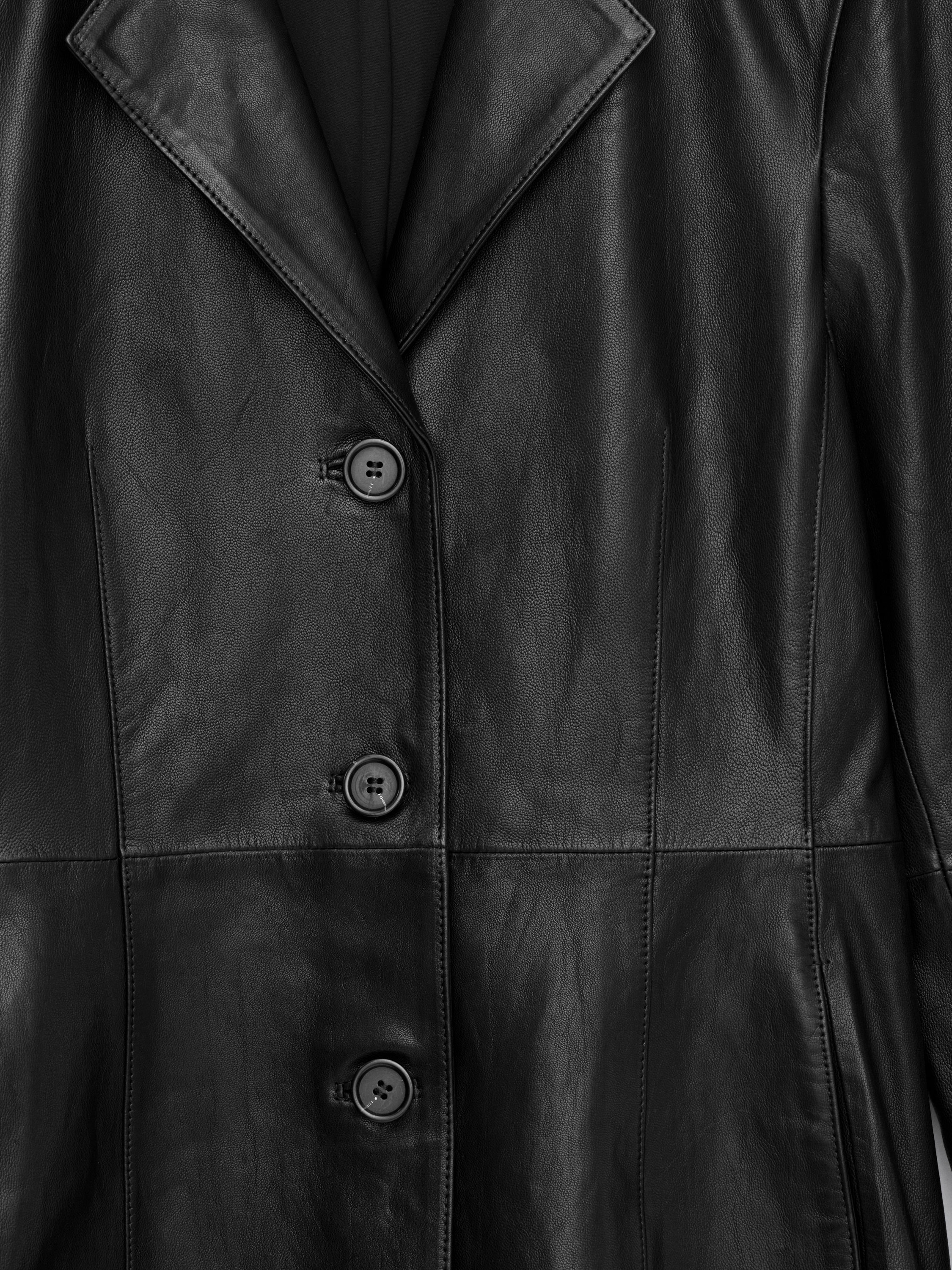 LEATHER COAT - XNAUWBI