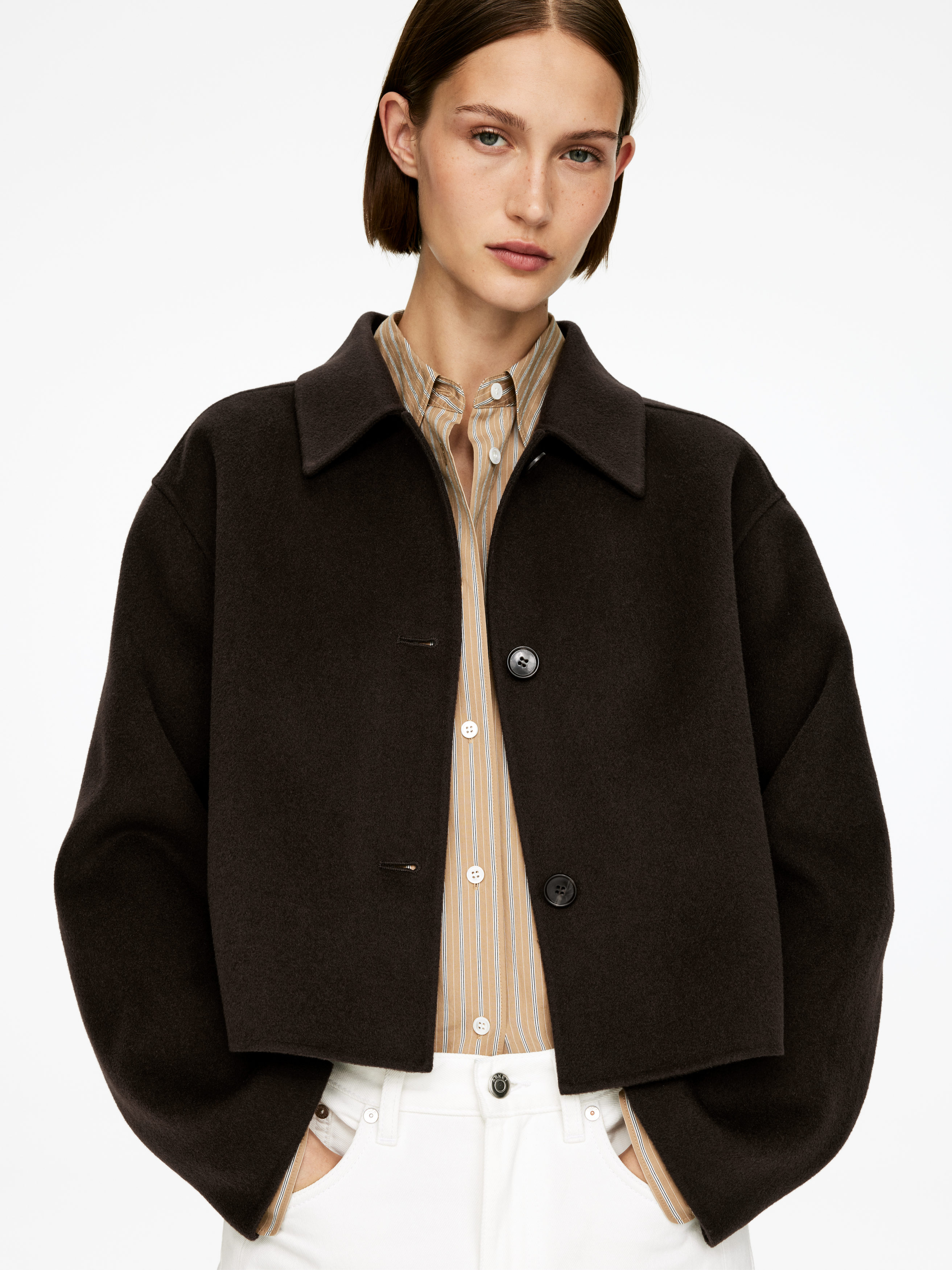 DOUBLÉ WOOL-BLEND OVERSHIRT - XNAUWBI