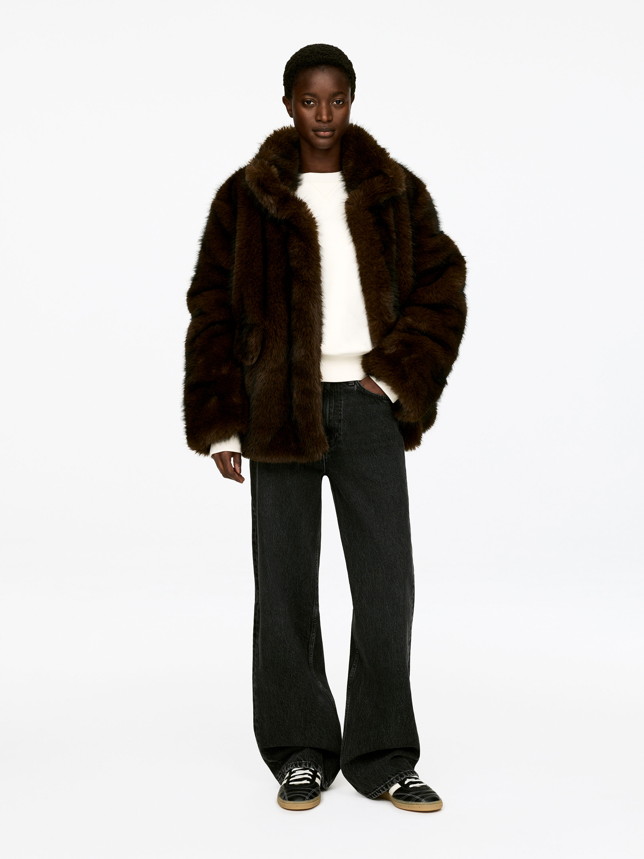 FAUX FUR JACKET - XNAUWBI