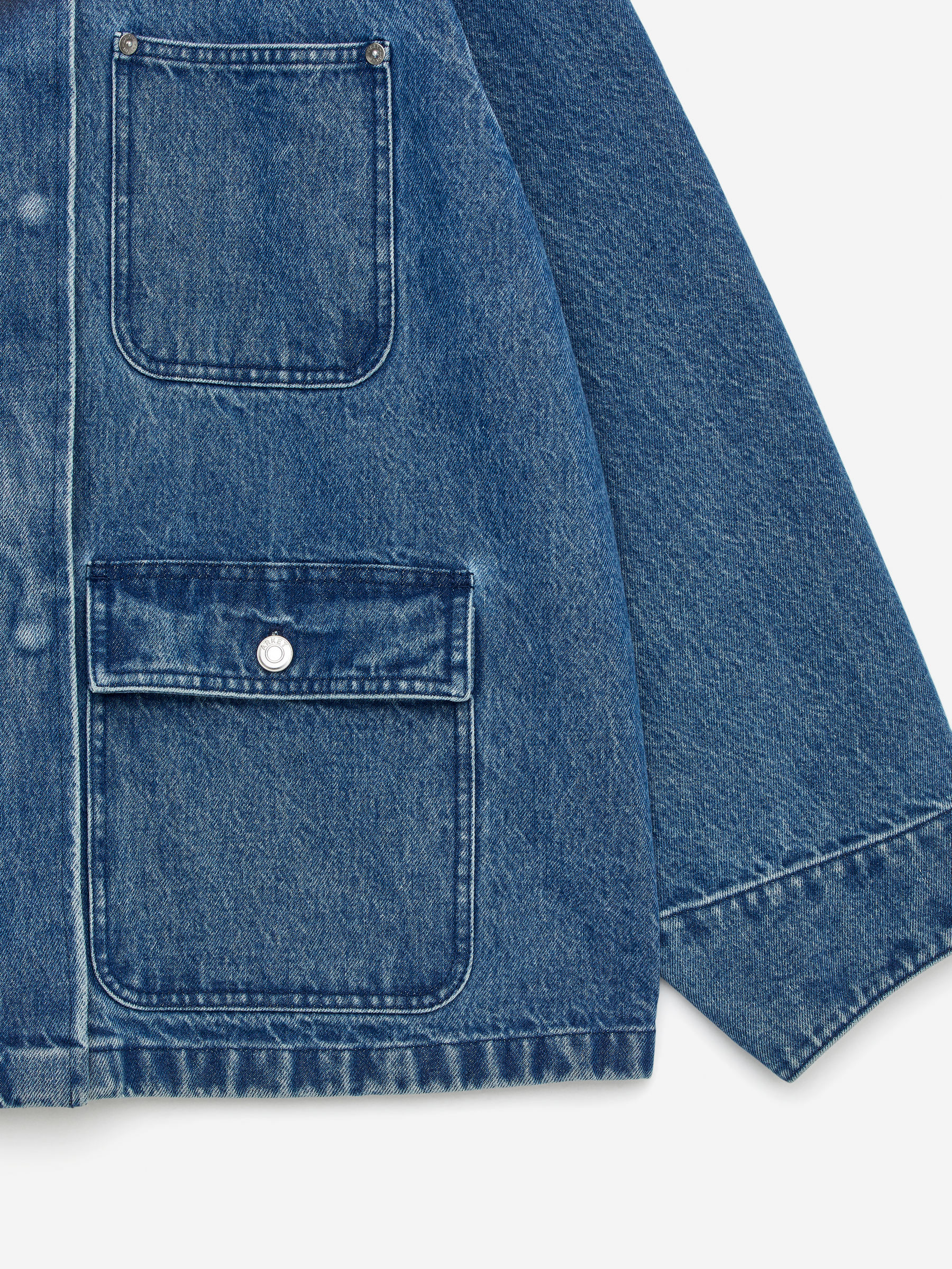 CORD-COLLAR DENIM JACKET - XNAUWBI