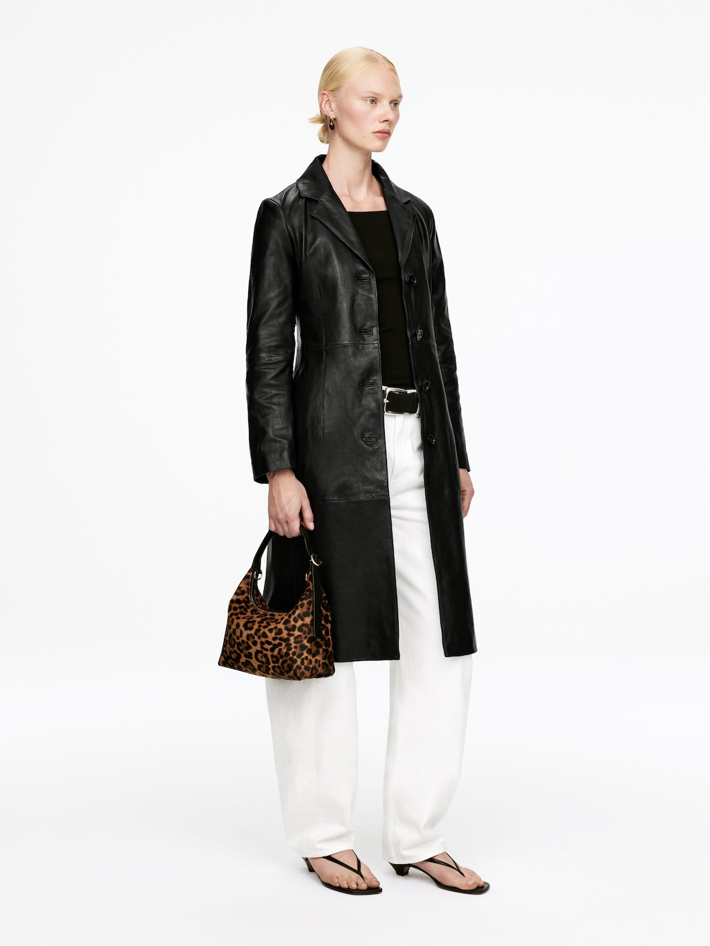 LEATHER COAT - XNAUWBI
