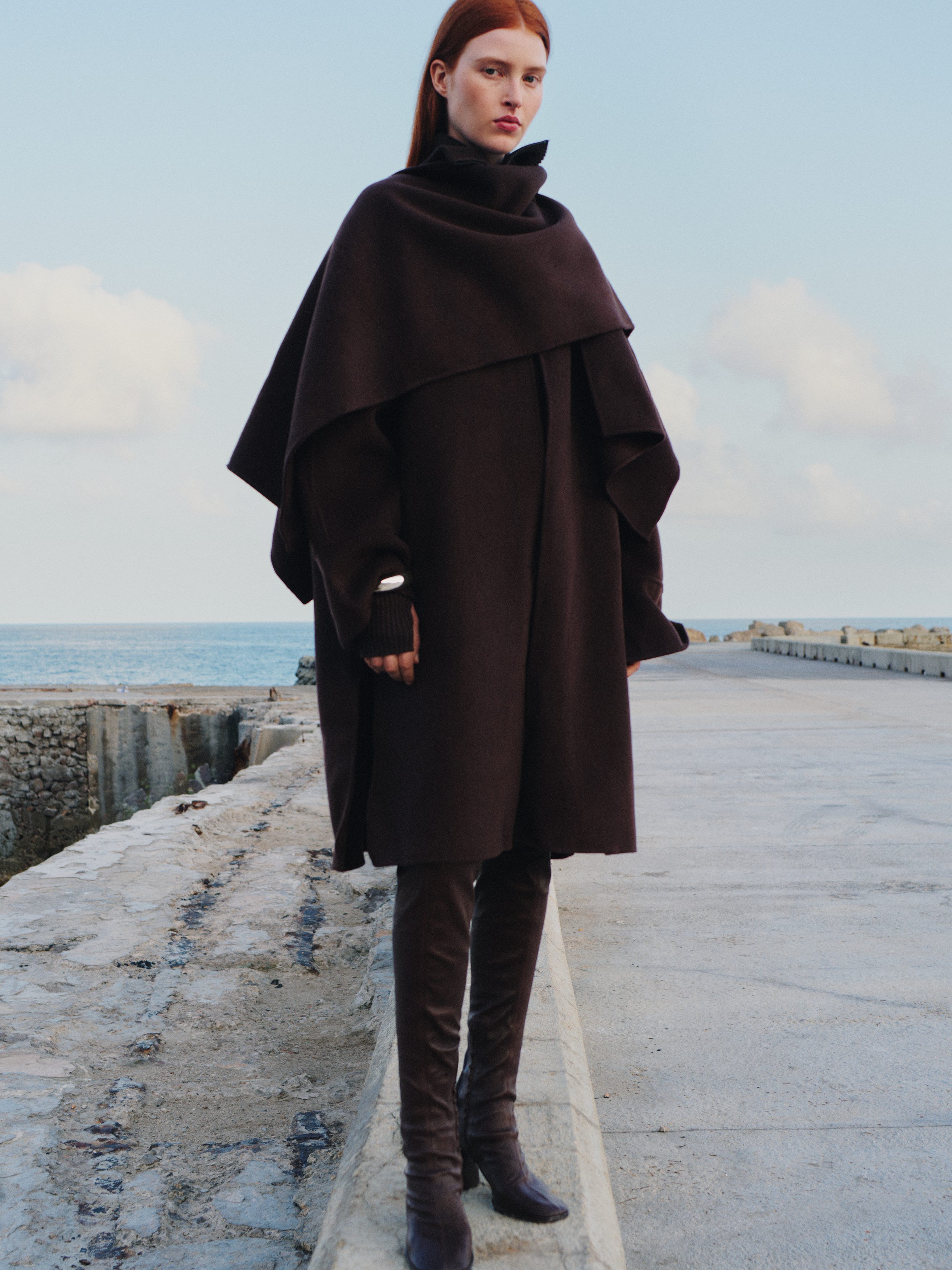 CAPE DOUBLÉ COAT - XNAUWBI