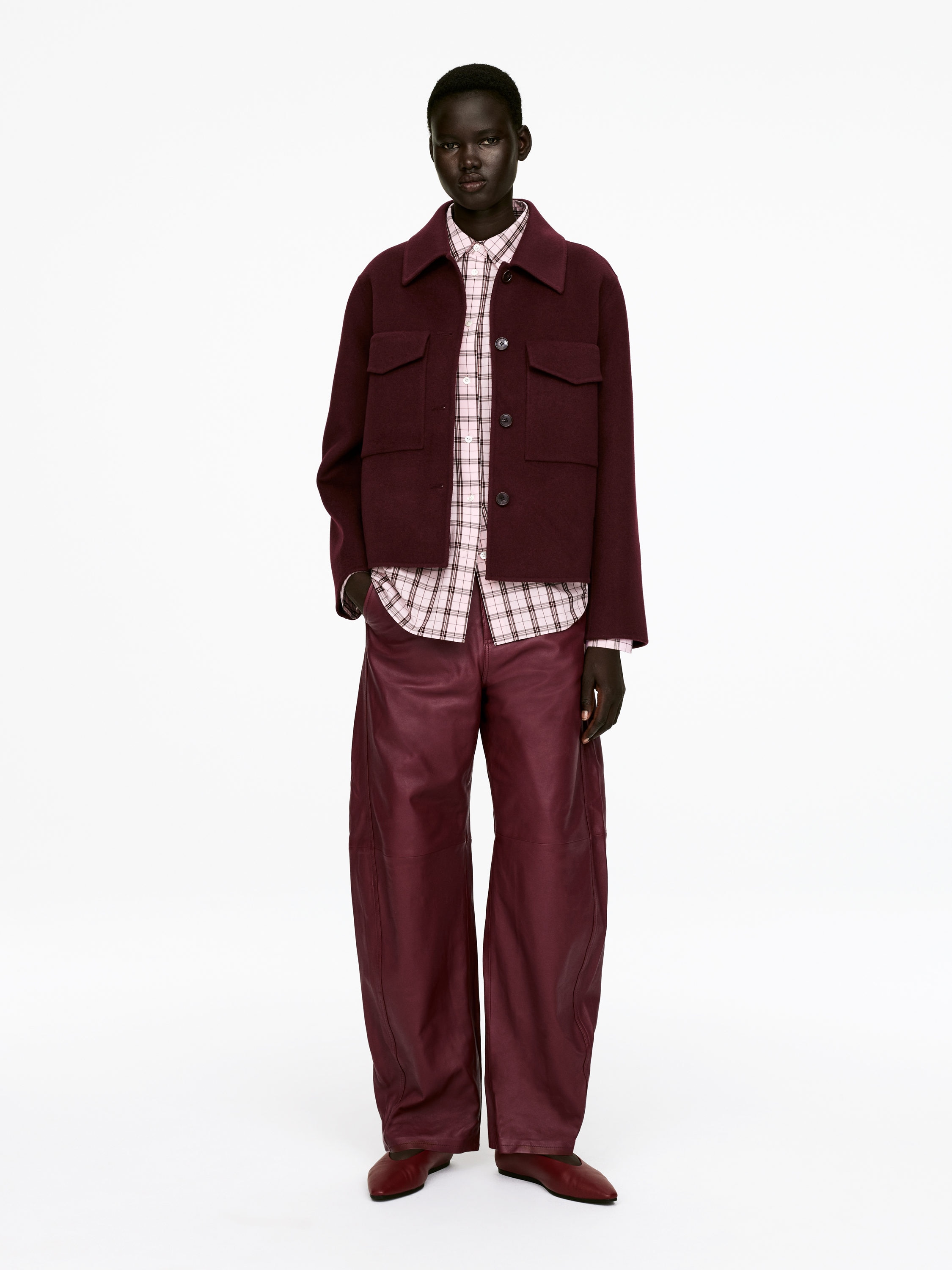 DOUBLE-FACE WOOL OVERSHIRT - XNAUWBI