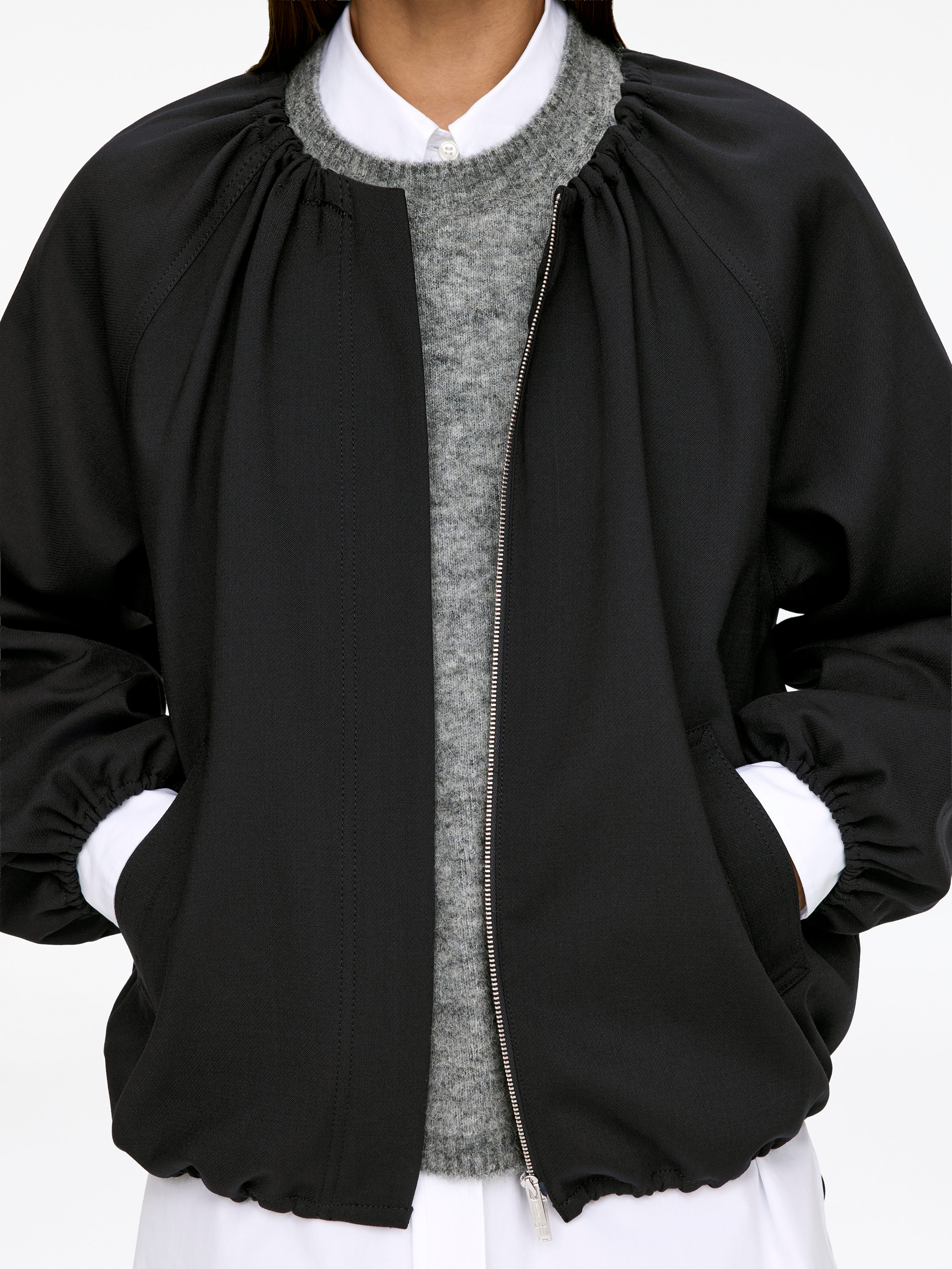 BUBBLE-HEM JACKET - XNAUWBI