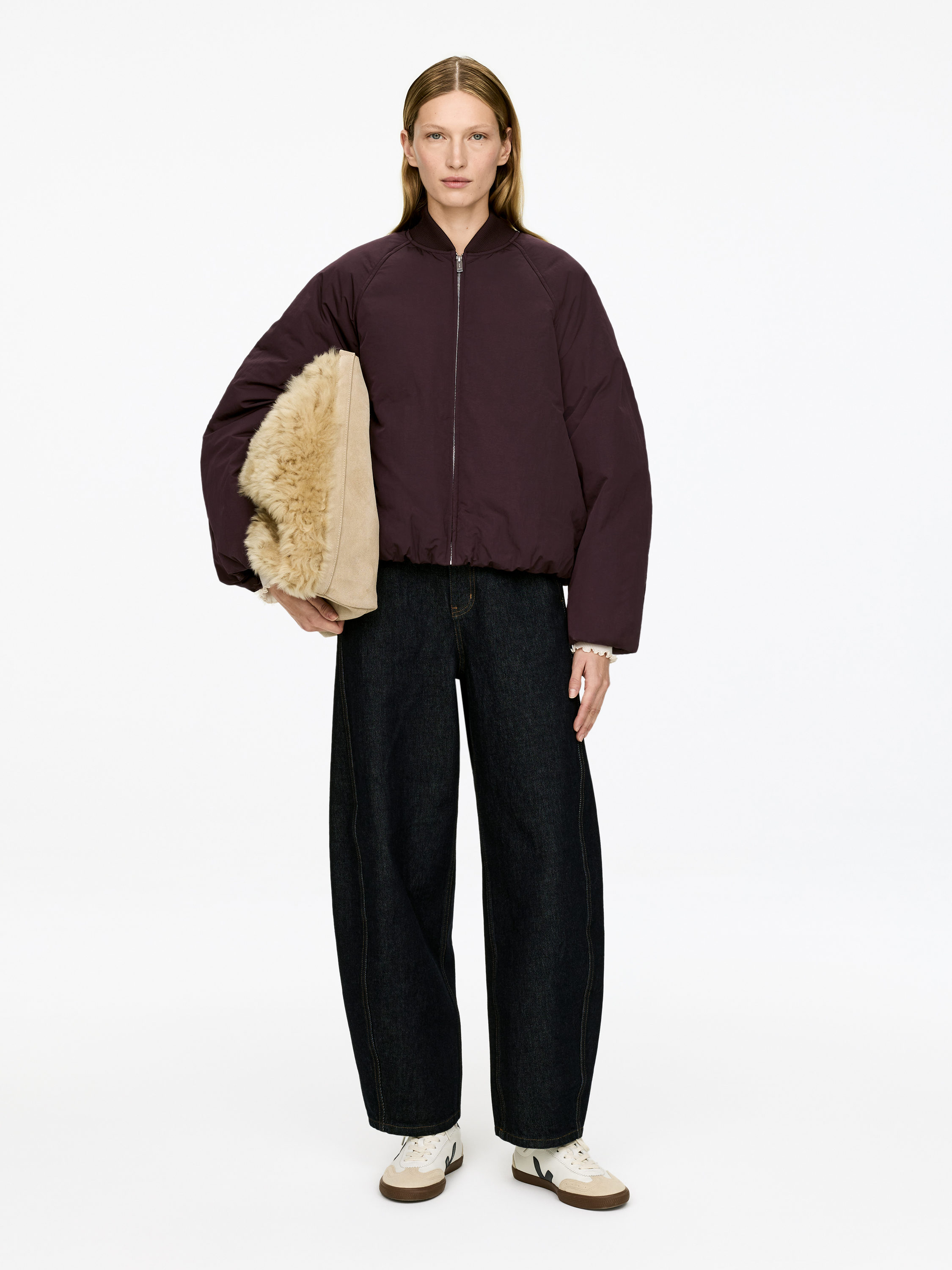 UPCYCLED DOWN CROPPED JACKET - XNAUWBI