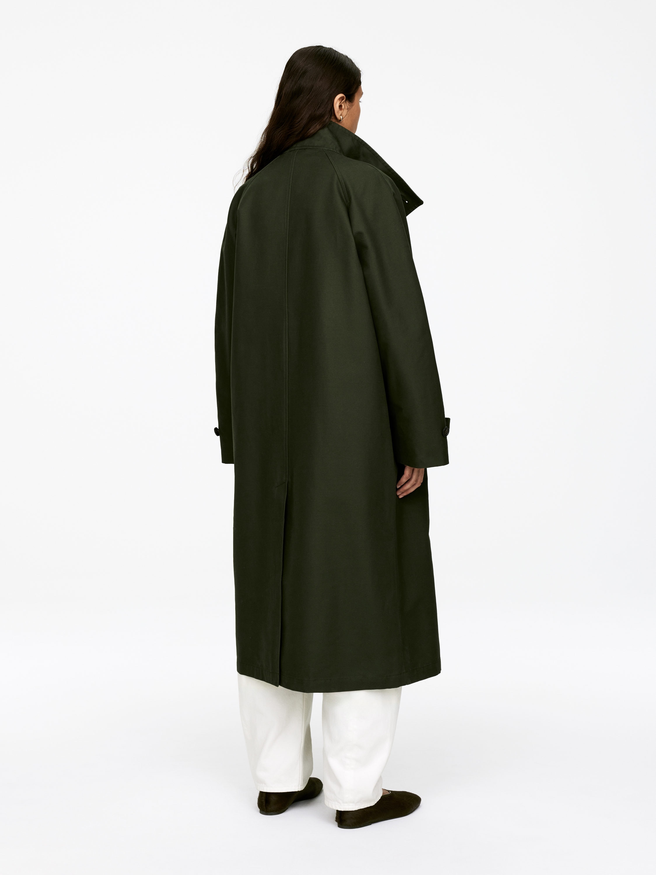 LONG COTTON COAT - XNAUWBI