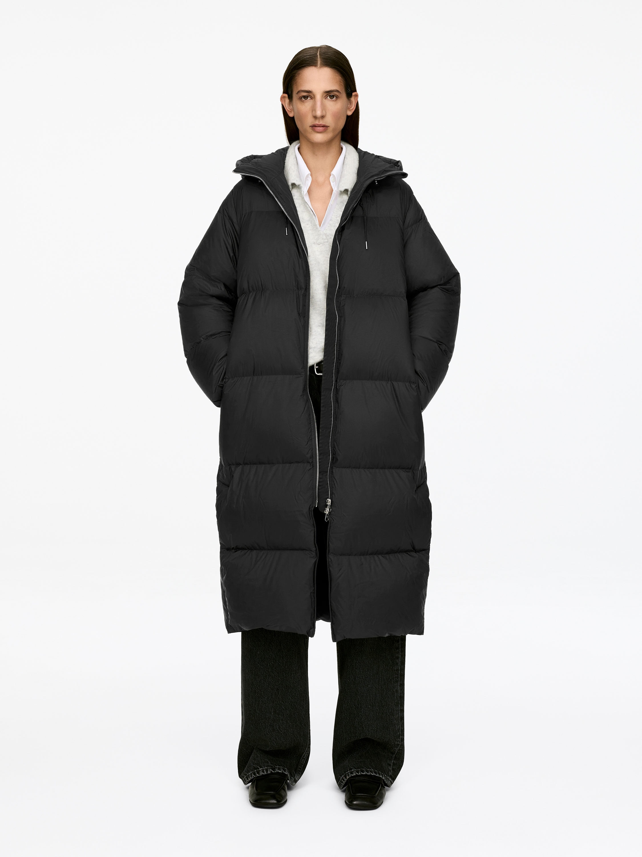 UPCYCLED DOWN LONG COAT - XNAUWBI