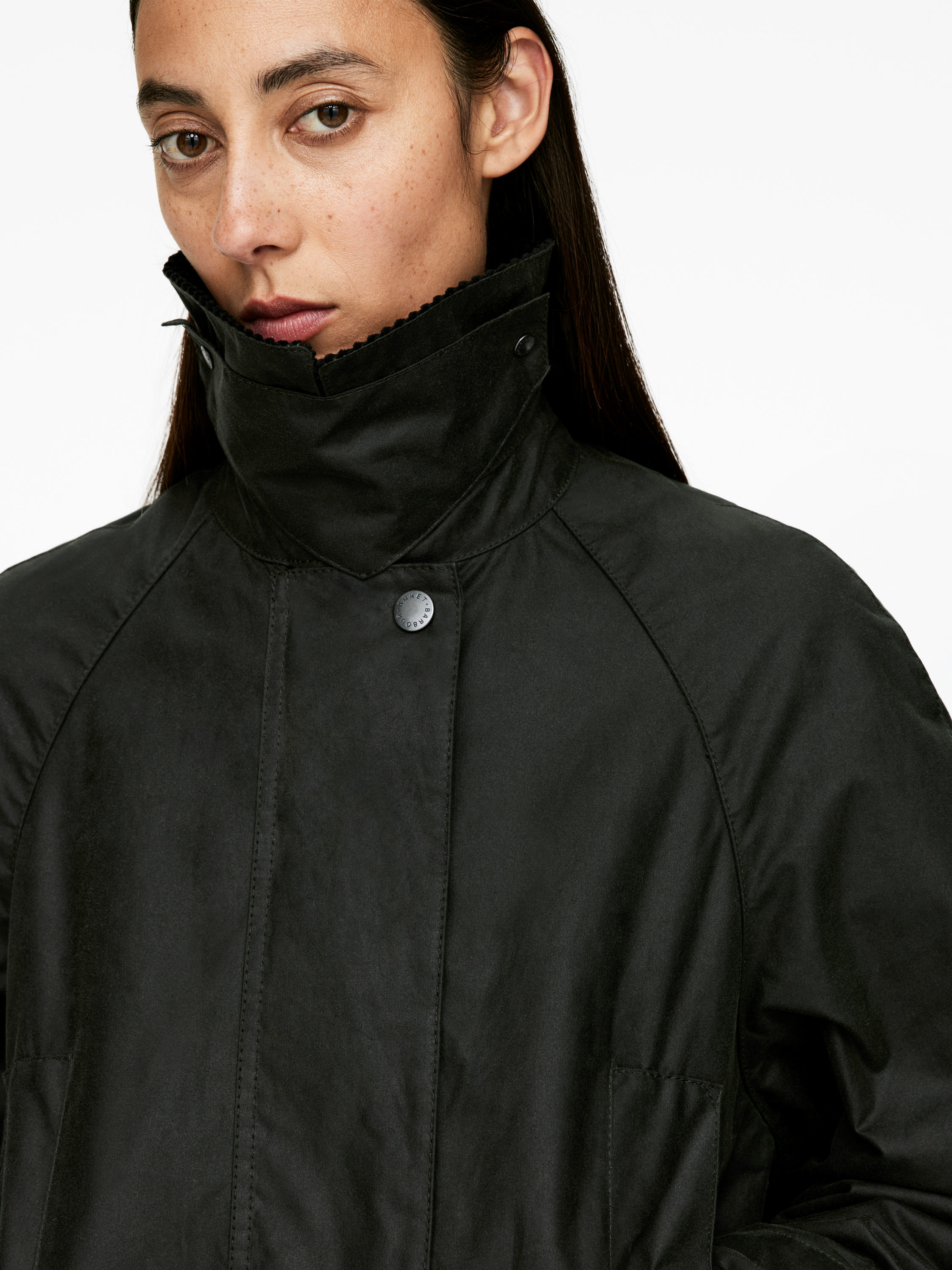 ARKET AND BARBOUR WAXED COTTON JACKET - XNAUWBI