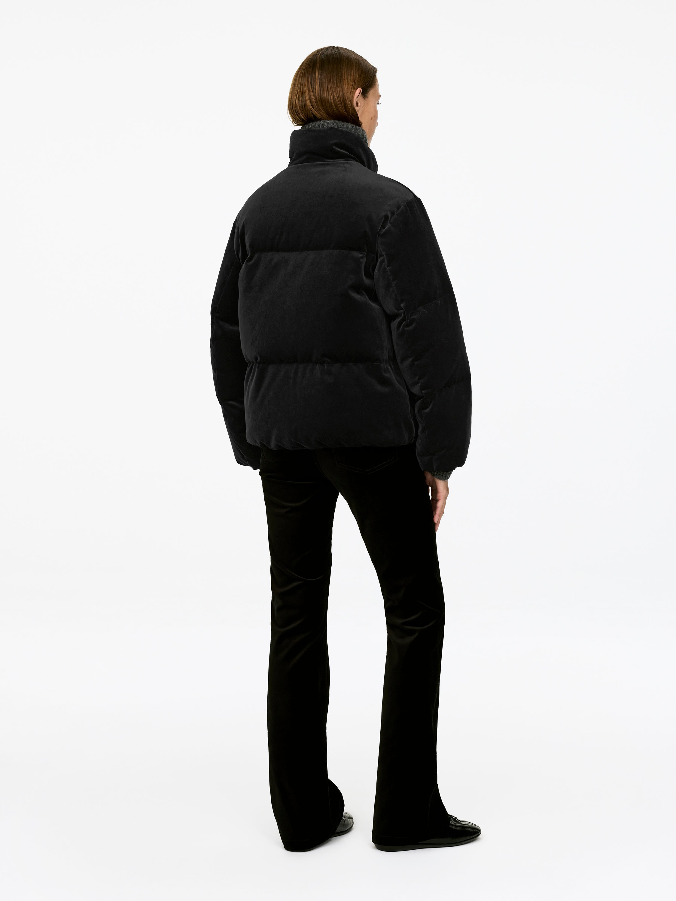 VELVET PUFFER JACKET - XNAUWBI