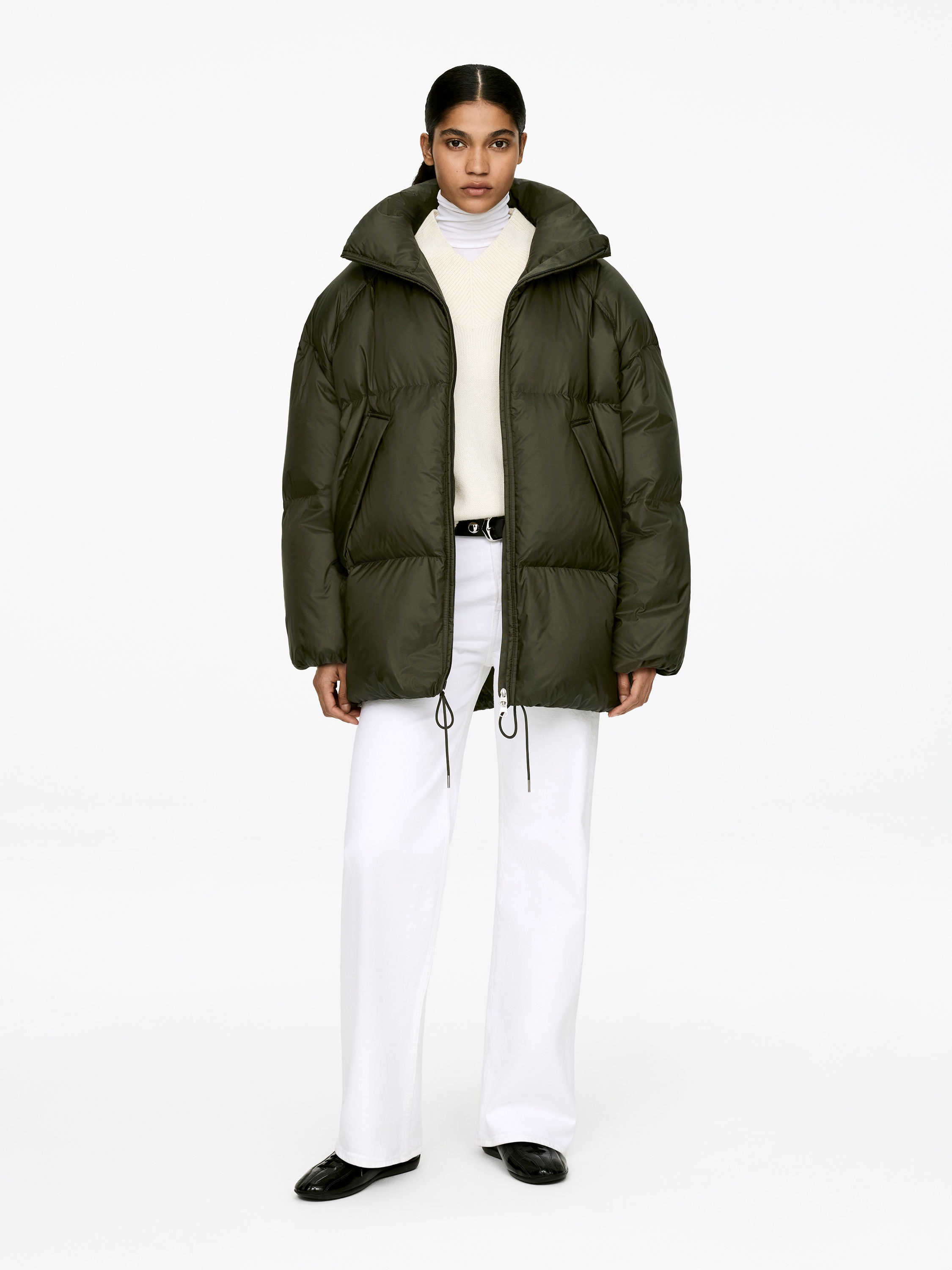 UPCYCLED DOWN PUFFER JACKET - XNAUWBI