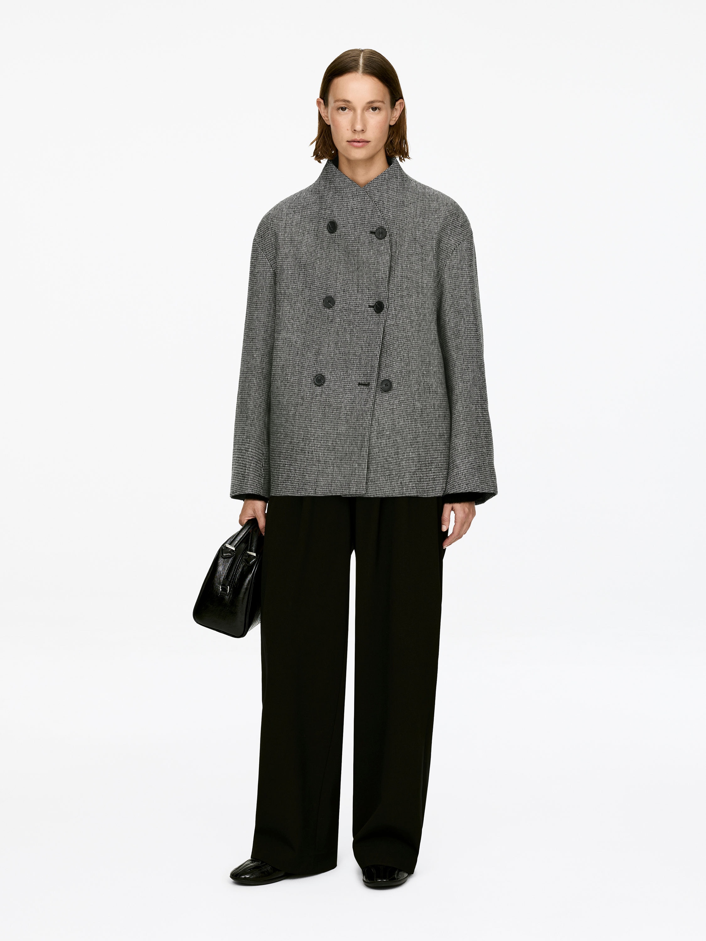 SHAWL-COLLAR WOOL JACKET - XNAUWBI