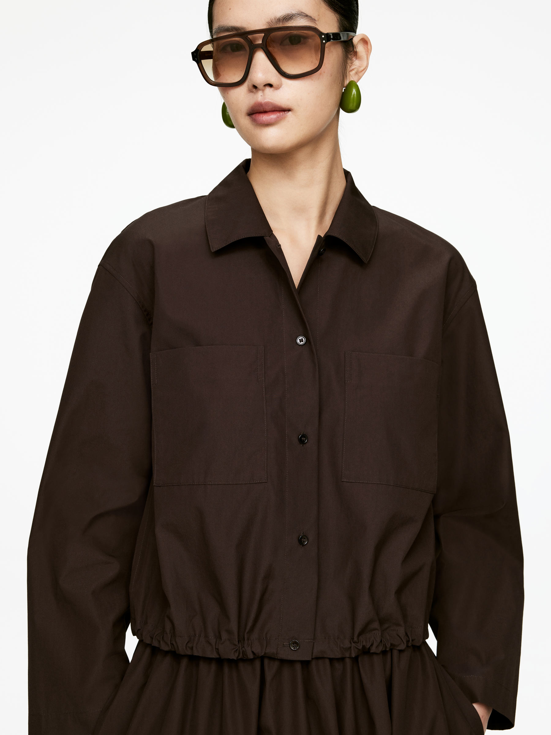 CROPPED BLOUSON JACKET - XNAUWBI