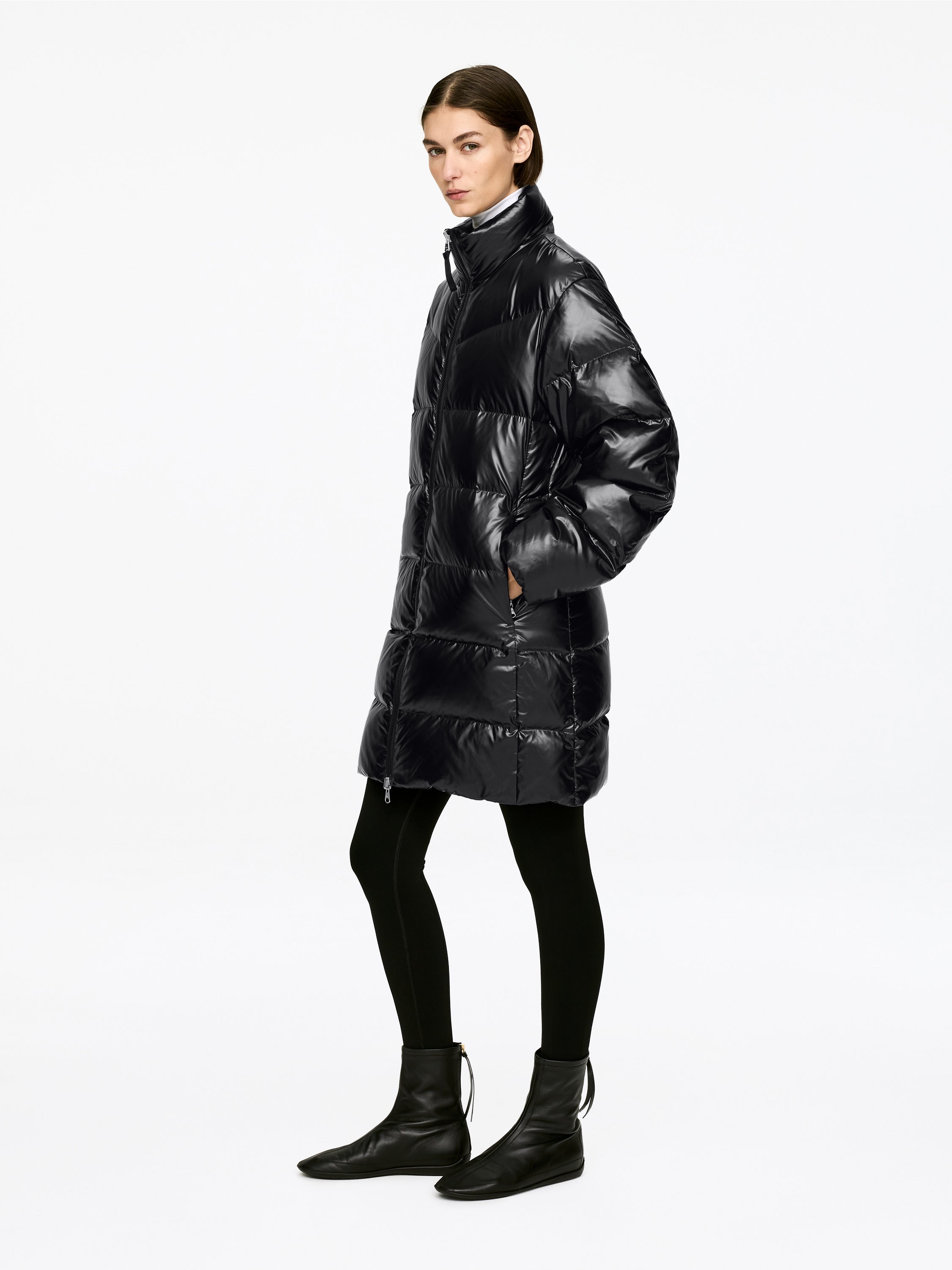 UPCYCLED DOWN LONG COAT - XNAUWBI