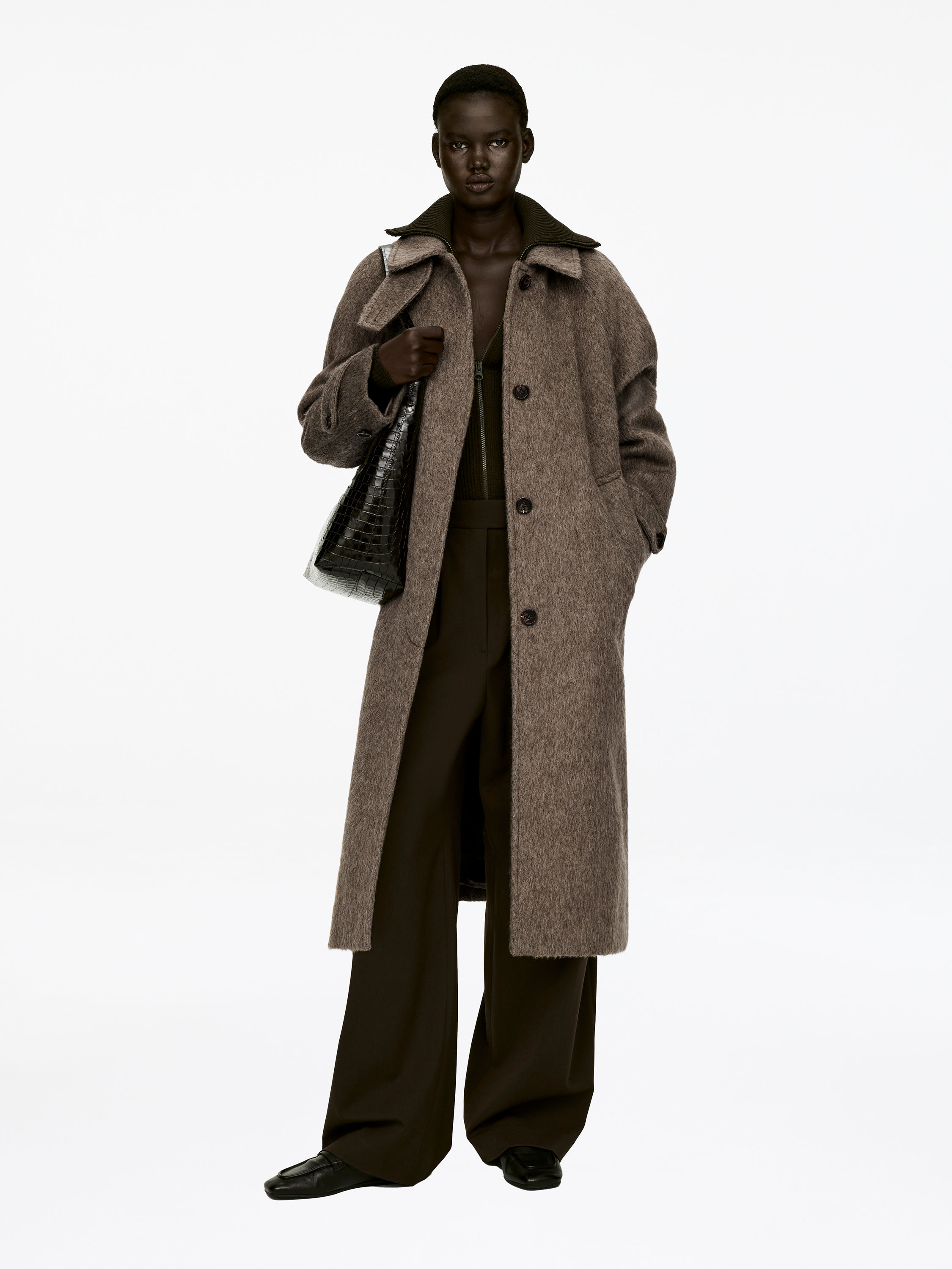 WOOL-ALPACA BLEND COAT - XNAUWBI