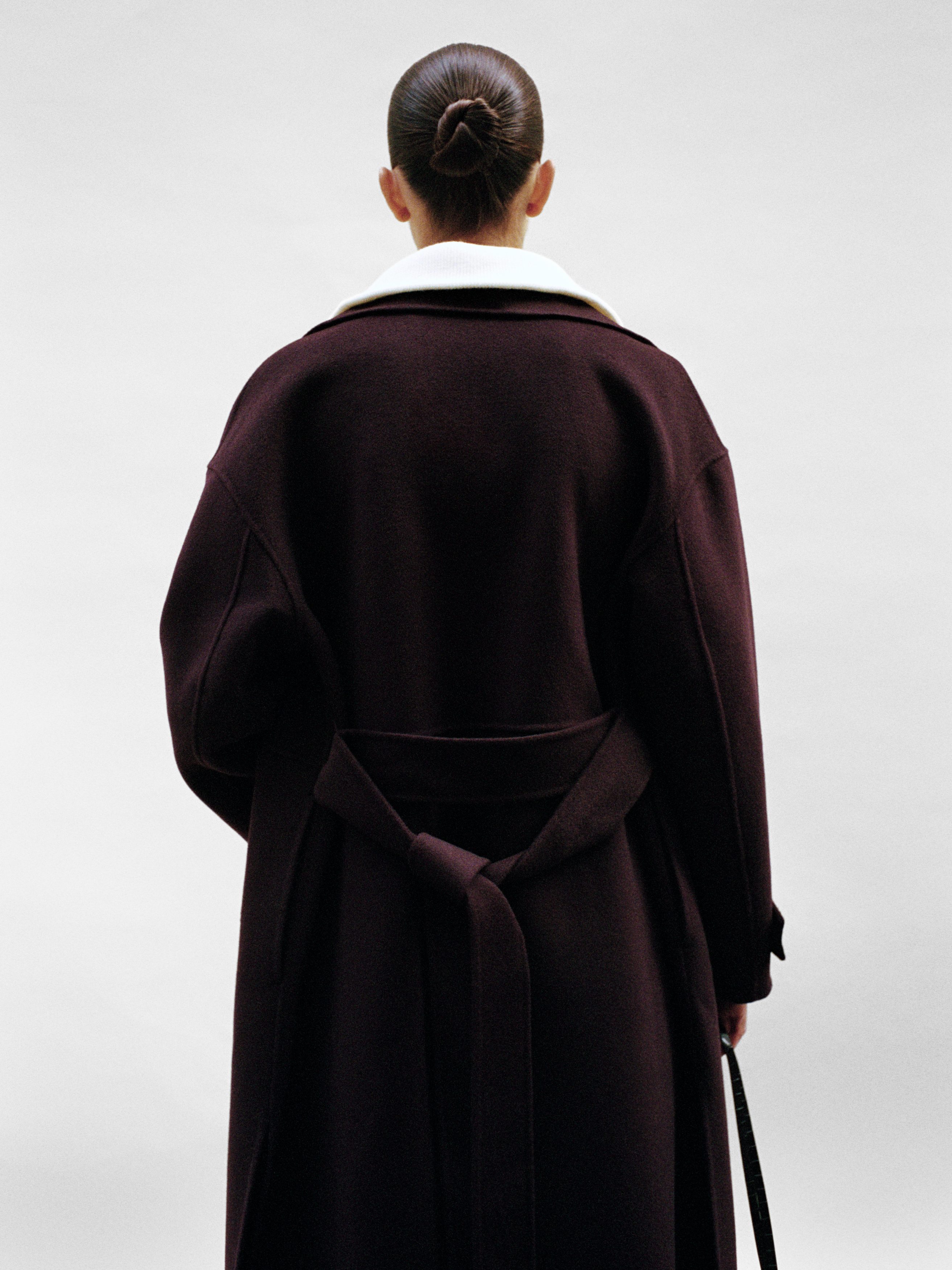 WOOL-BLEND FUNNEL-NECK COAT - XNAUWBI