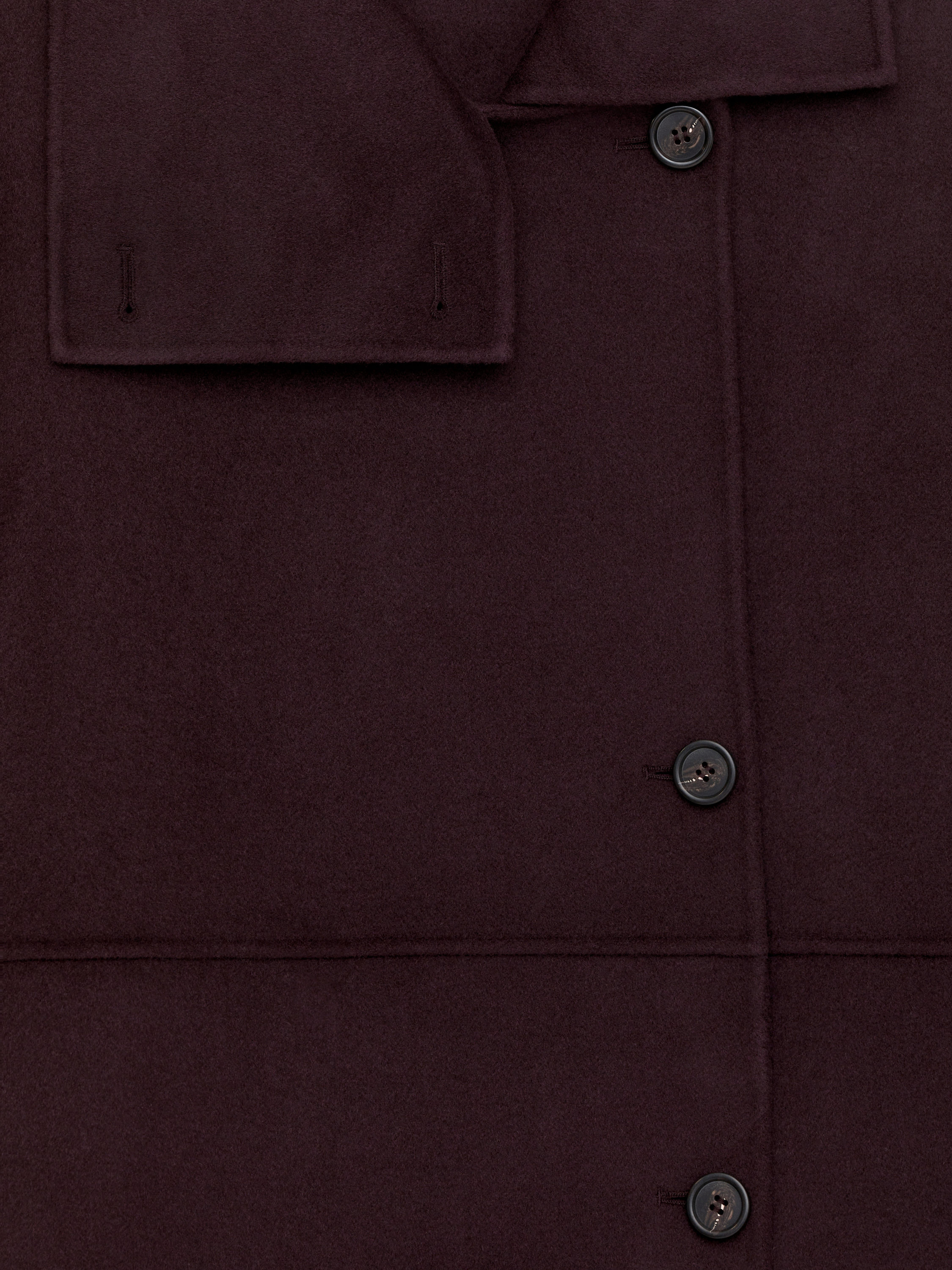 WOOL-BLEND FUNNEL-NECK COAT - XNAUWBI