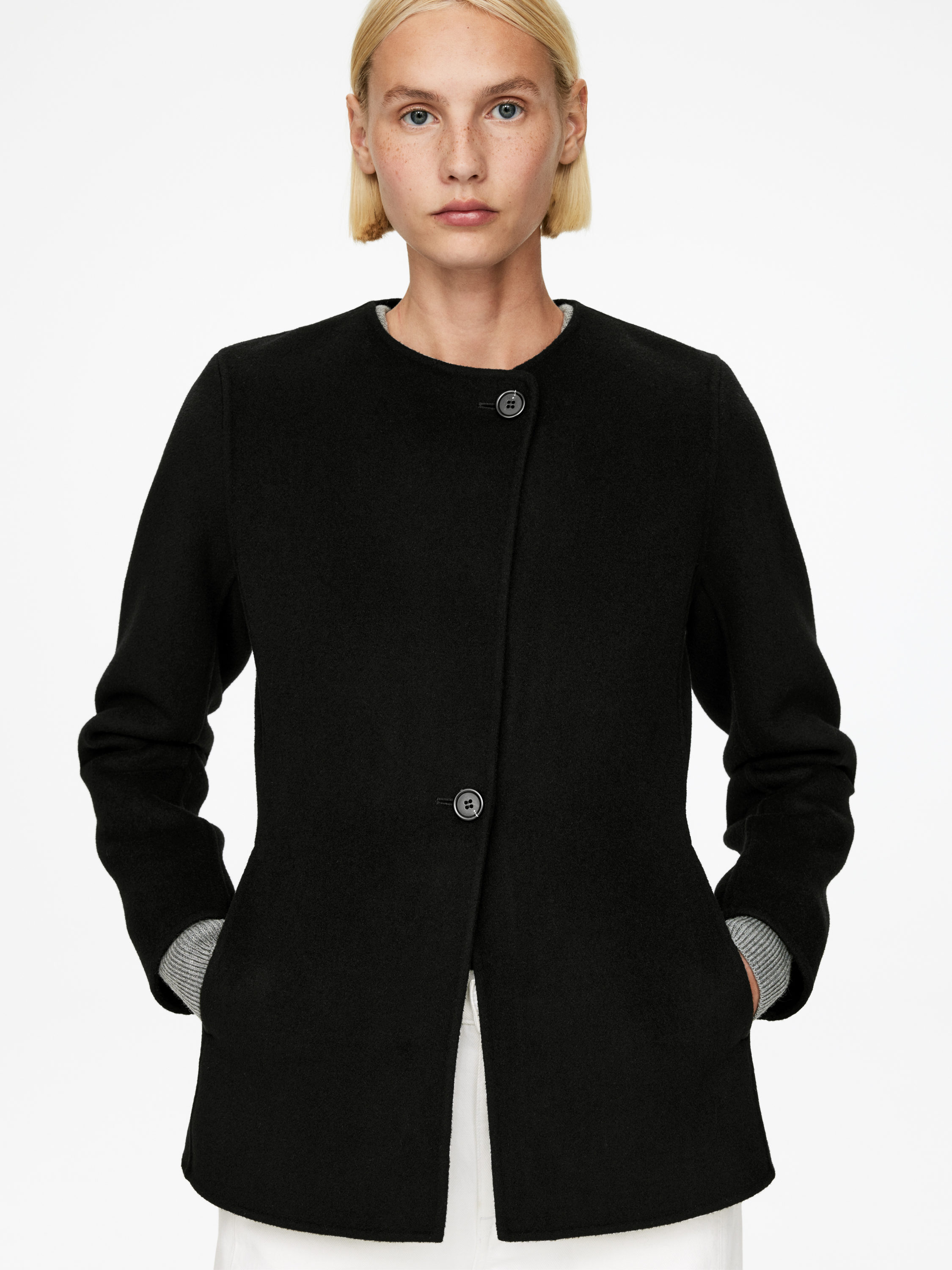 DOUBLÉ WOOL-BLEND BLAZER - XNAUWBI