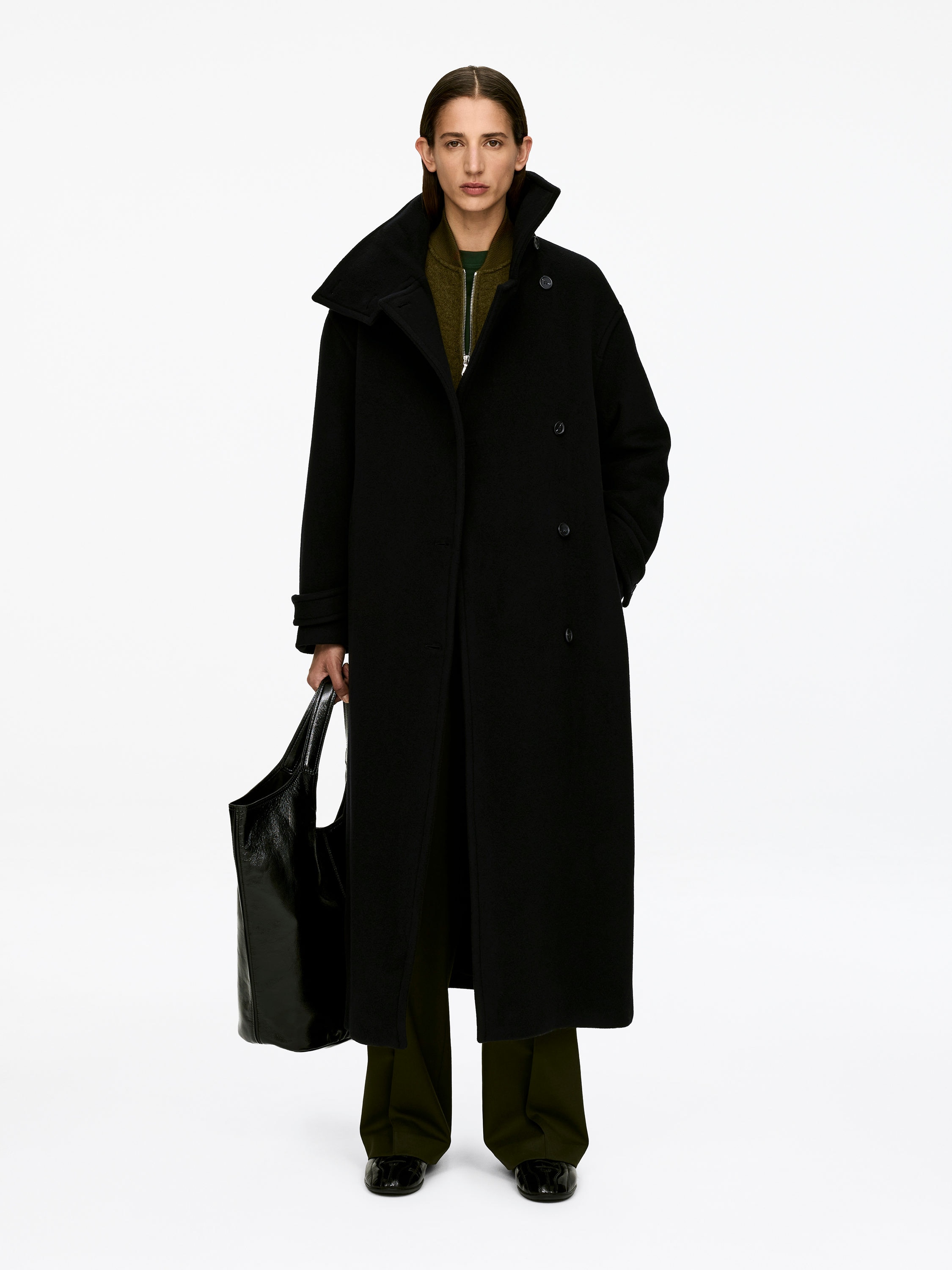 OVERSIZED WOOL-BLEND COAT - XNAUWBI