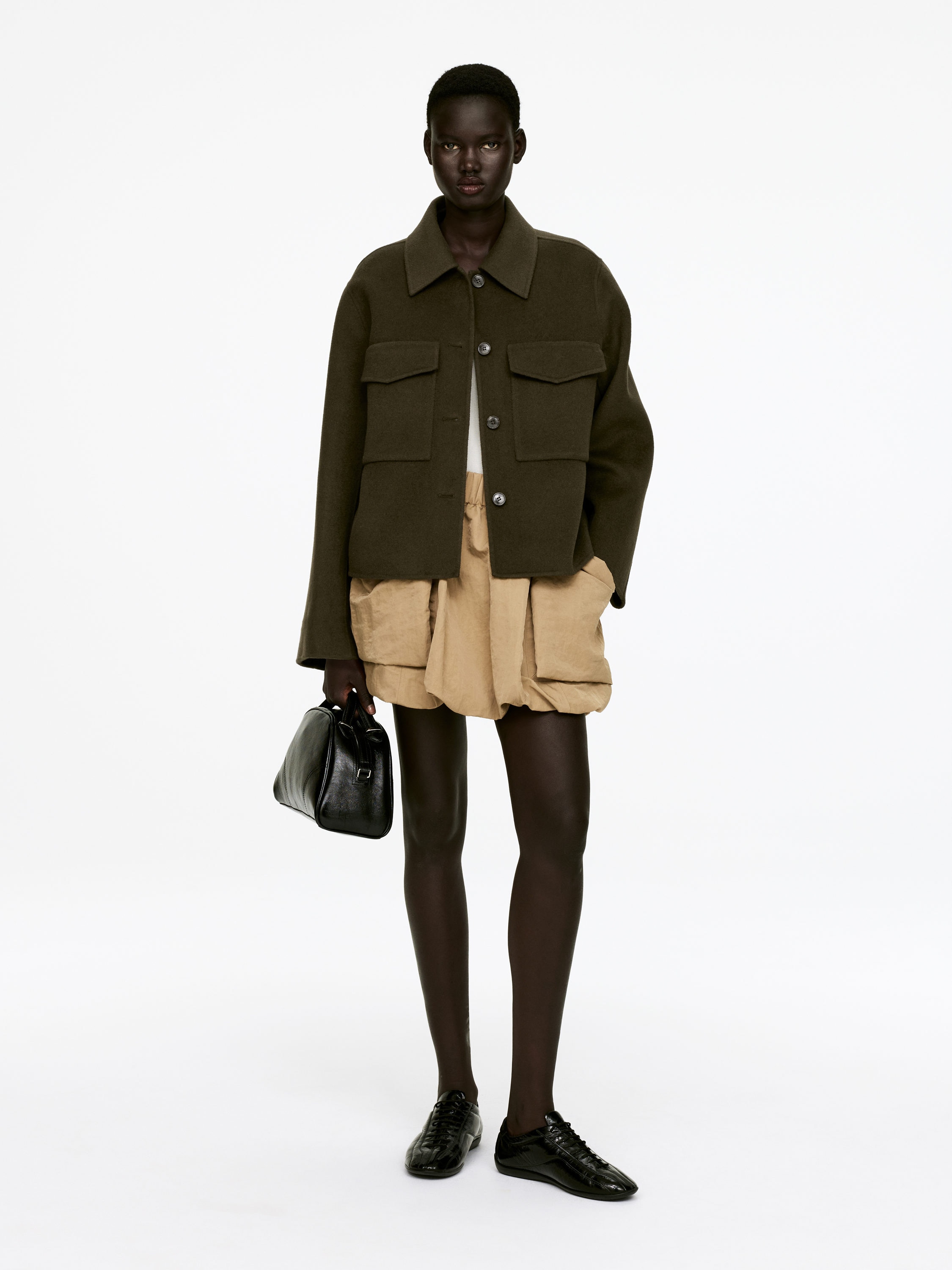 DOUBLE-FACE WOOL OVERSHIRT - XNAUWBI