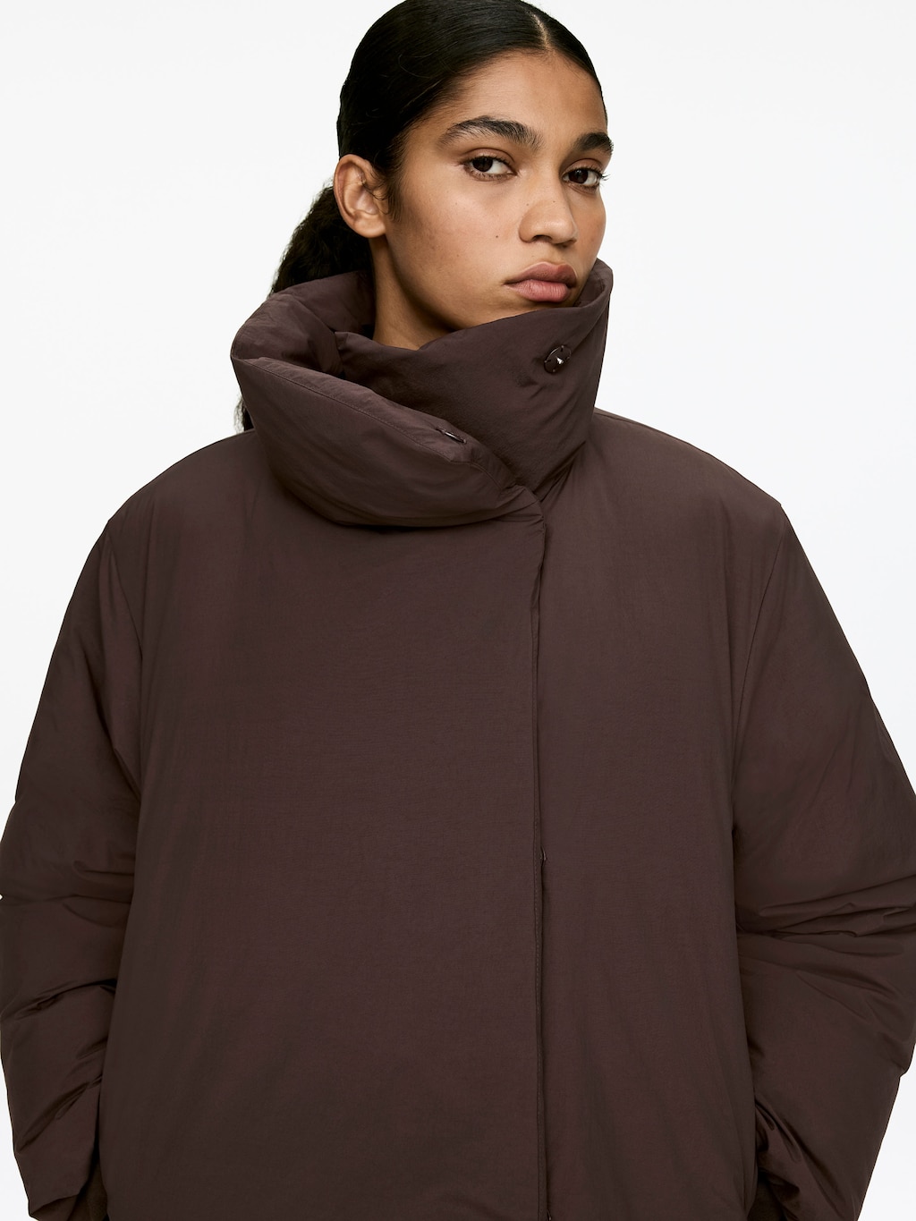 UPCYCLED DOWN HIGH-COLLAR JACKET - XNAUWBI