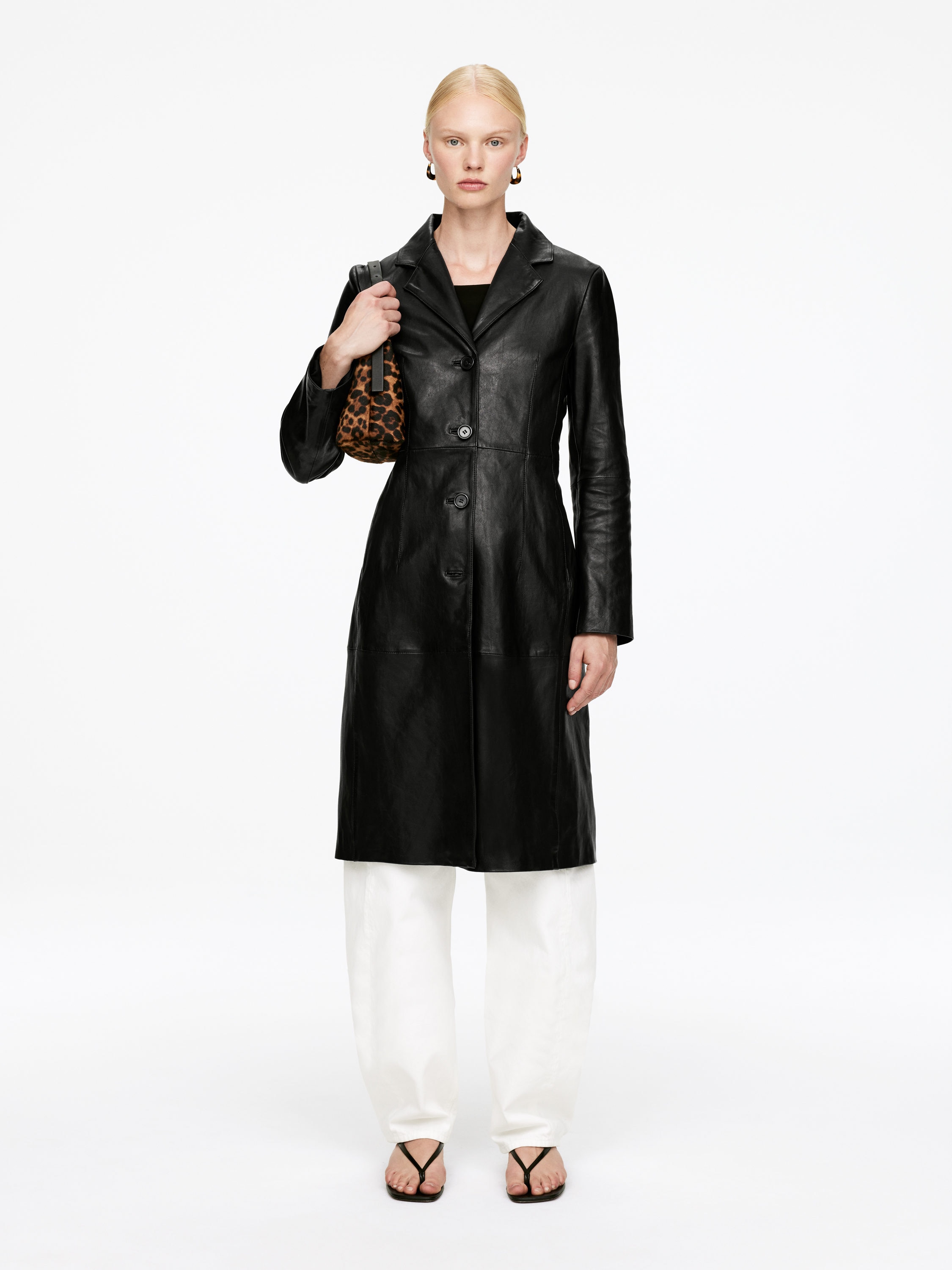 LEATHER COAT - XNAUWBI