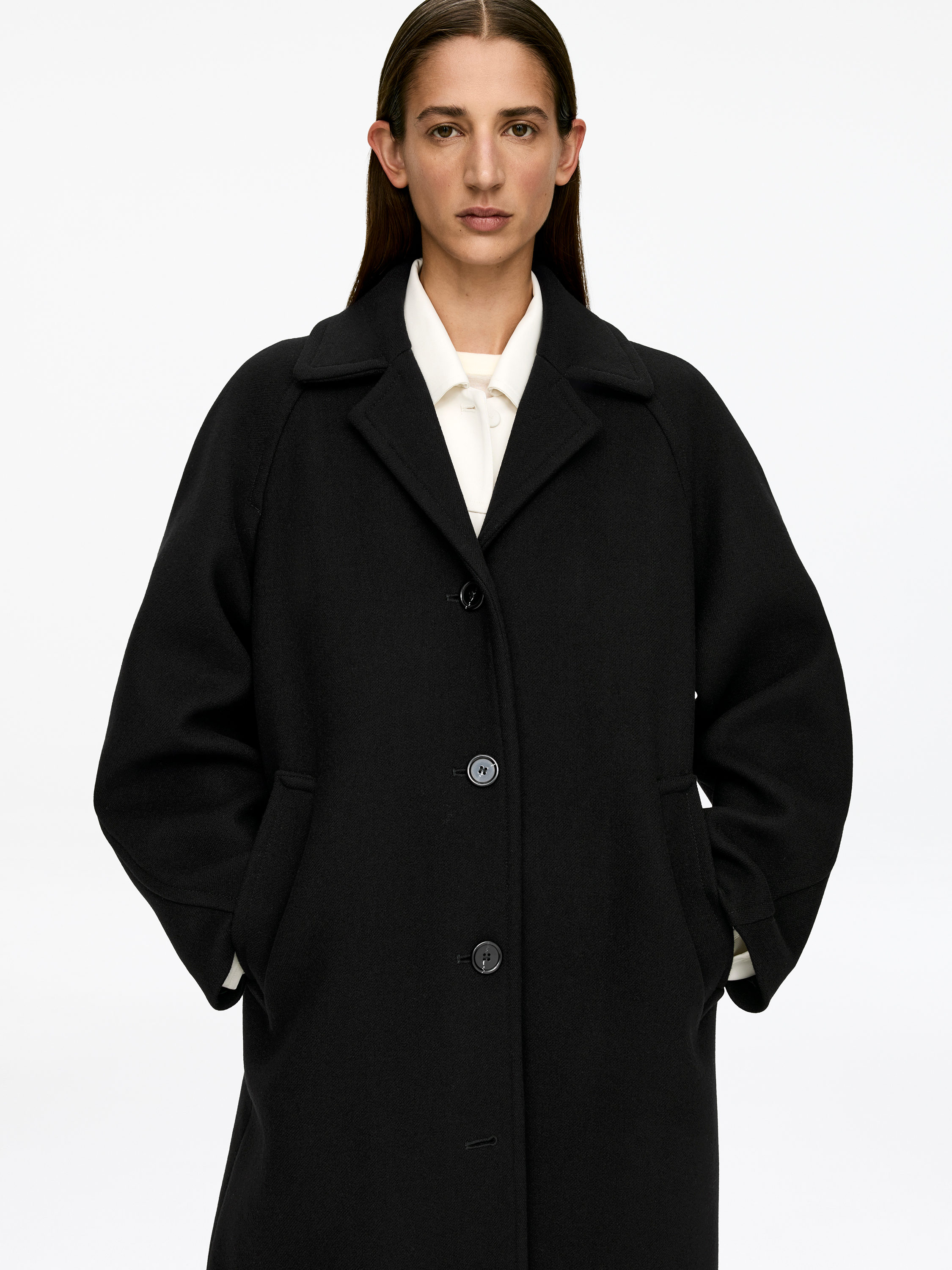 OVERSIZED WOOL-BLEND COAT - XNAUWBI