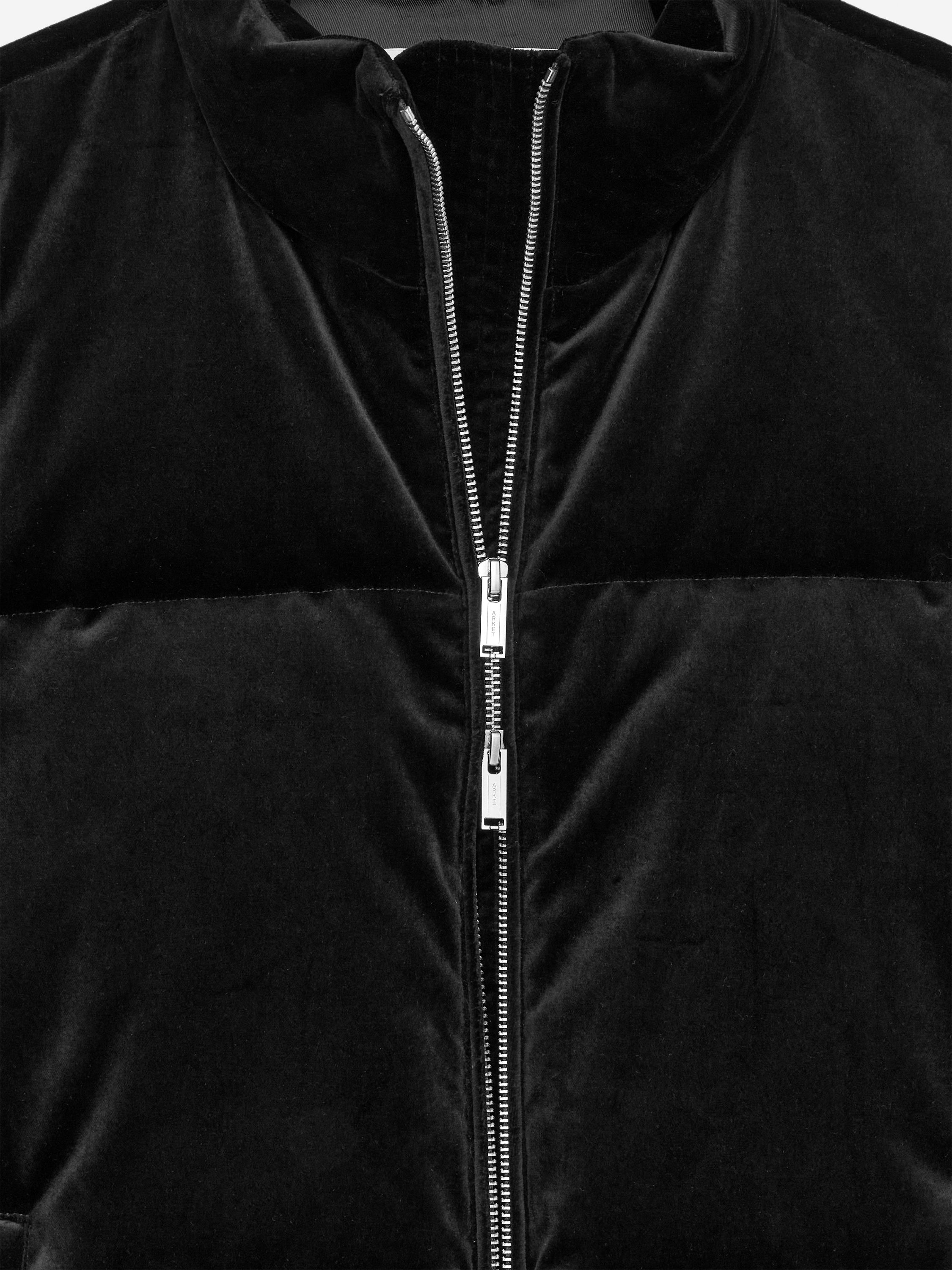 VELVET PUFFER JACKET - XNAUWBI