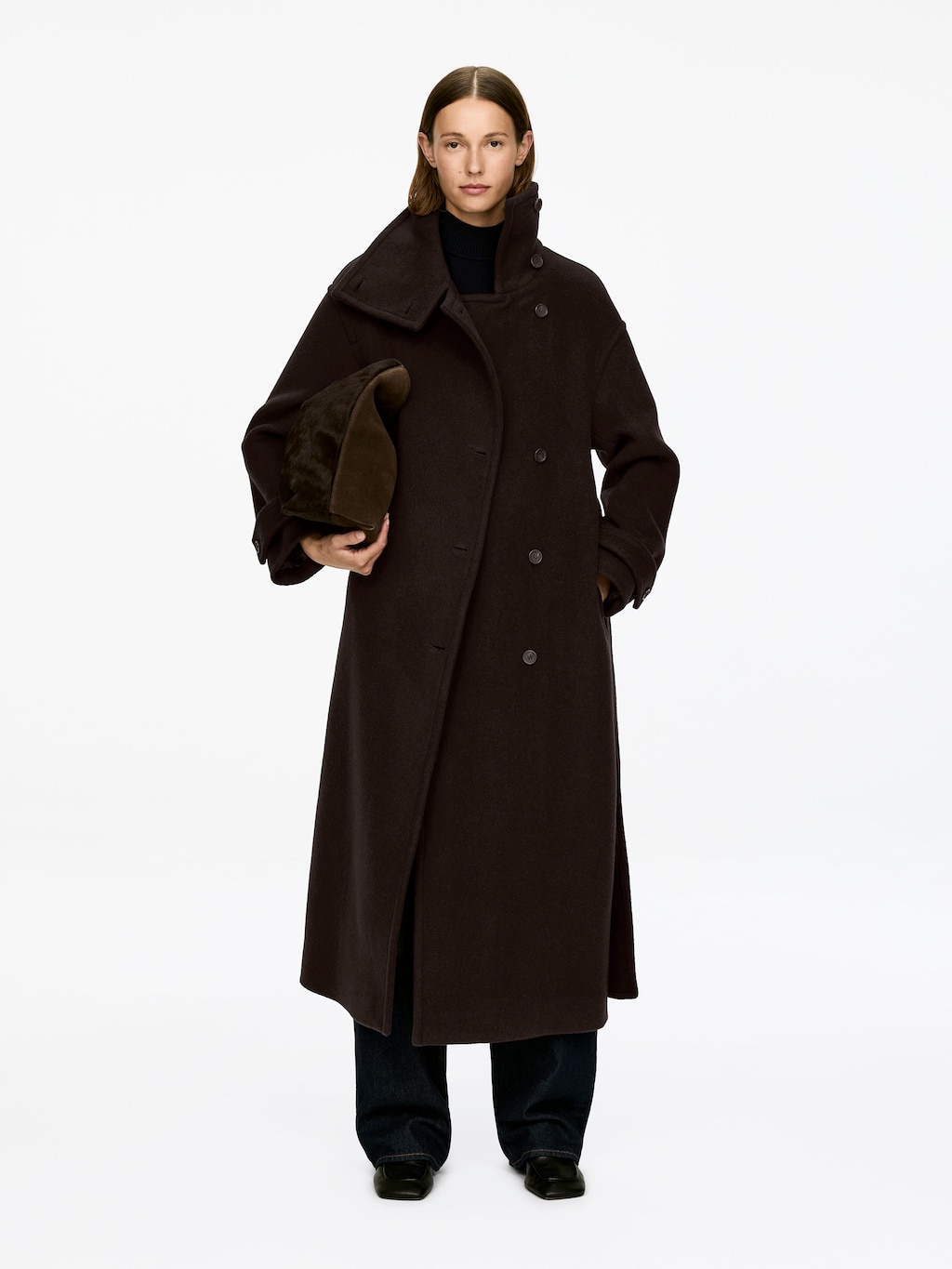 OVERSIZED WOOL-BLEND COAT - XNAUWBI