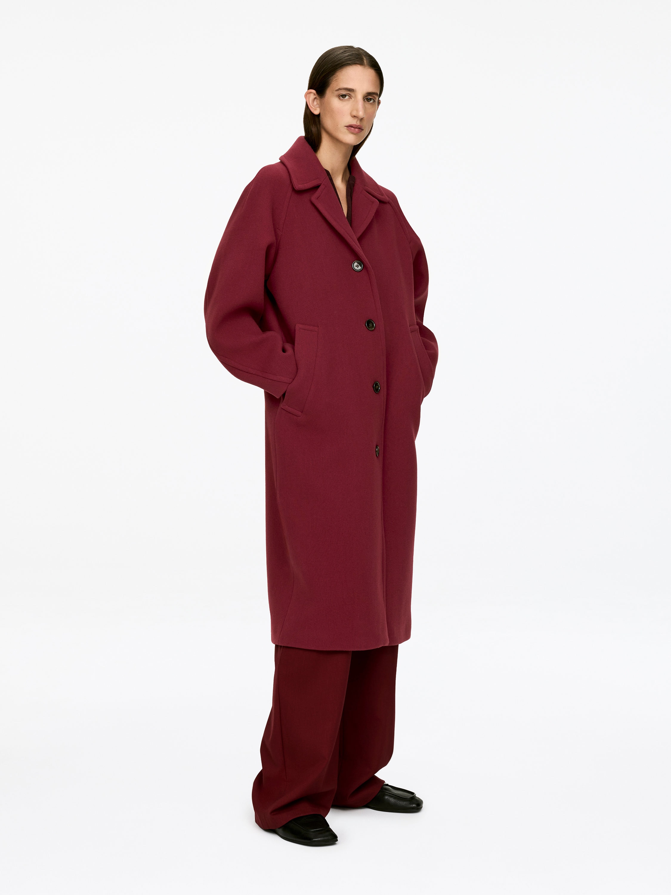 OVERSIZED WOOL-BLEND COAT - XNAUWBI