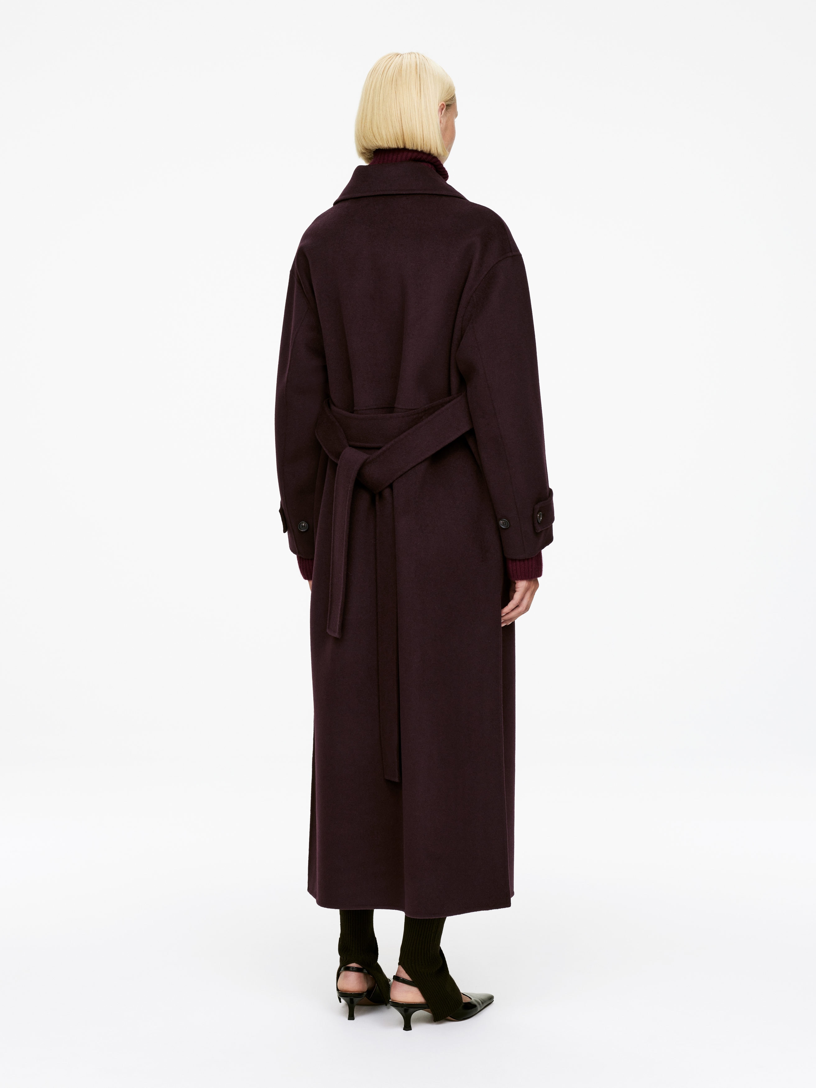WOOL-BLEND FUNNEL-NECK COAT - XNAUWBI
