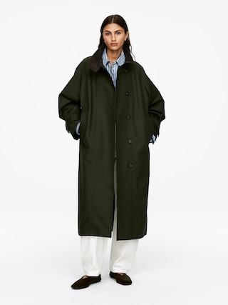 LONG COTTON COAT - XNAUWBI
