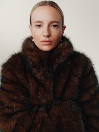 FAUX FUR JACKET - XNAUWBI