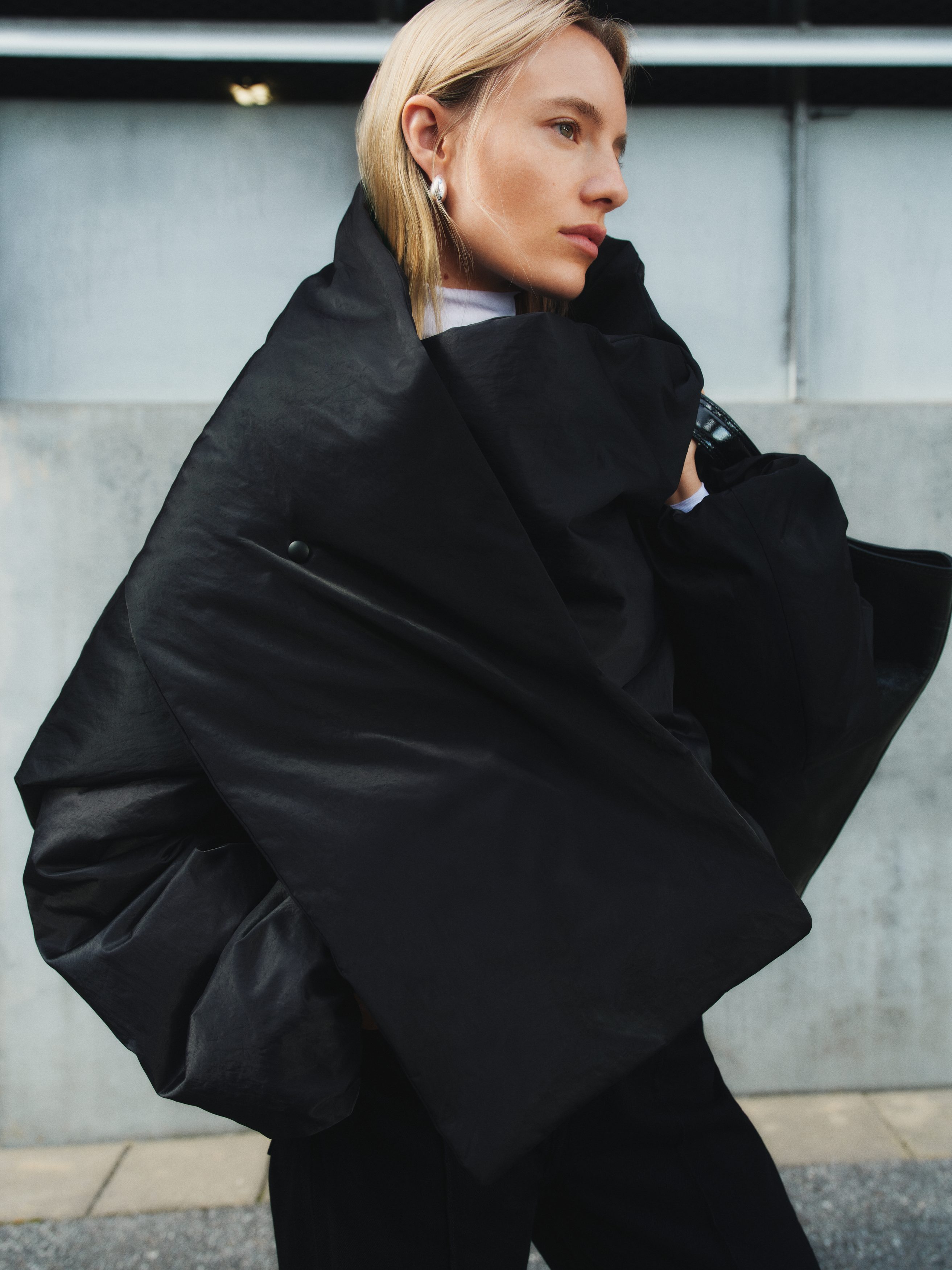 UPCYCLED DOWN SCARF JACKET - XNAUWBI