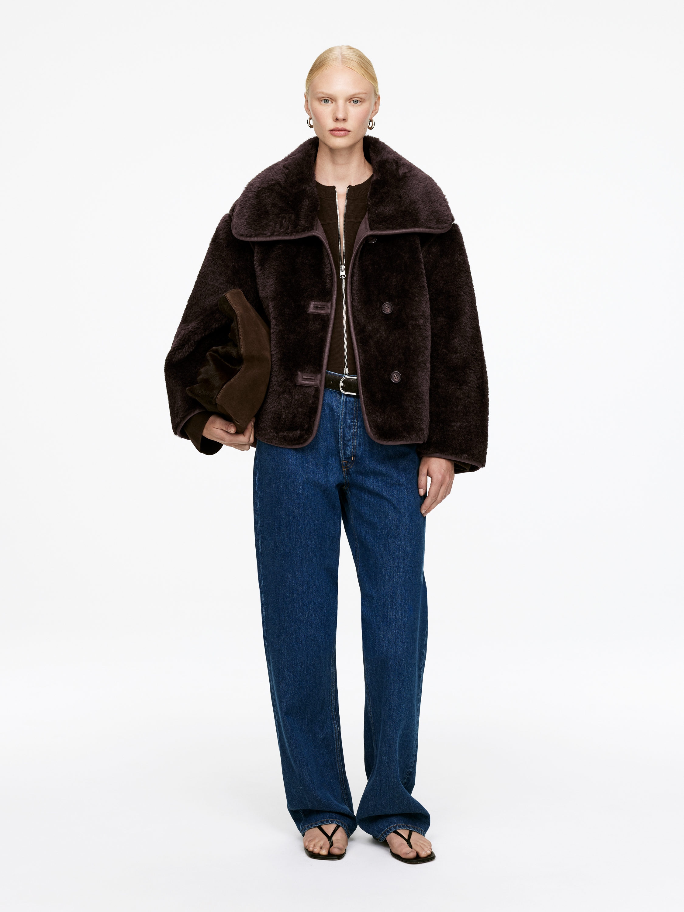 SHORT PILE JACKET - XNAUWBI