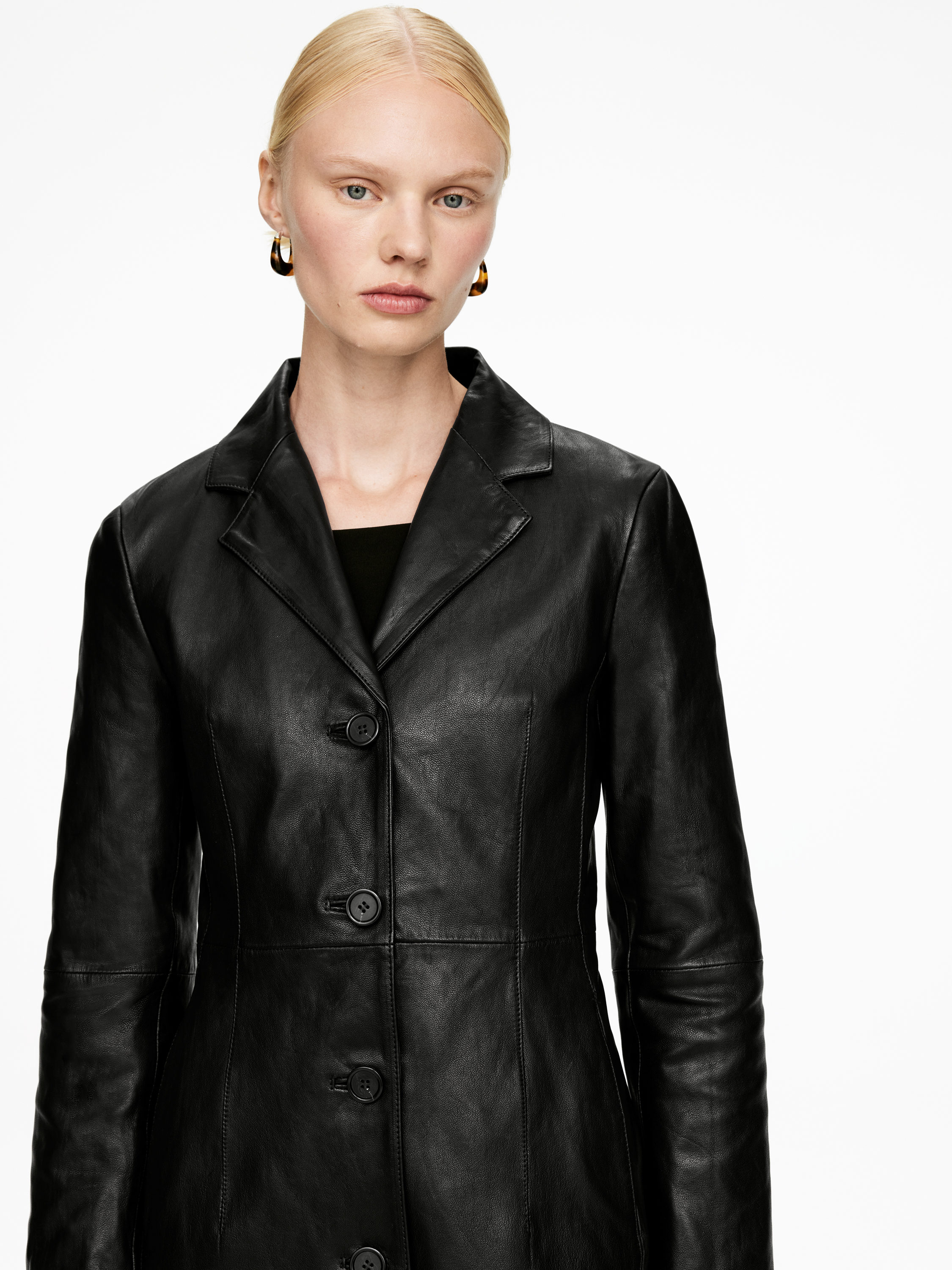 LEATHER COAT - XNAUWBI