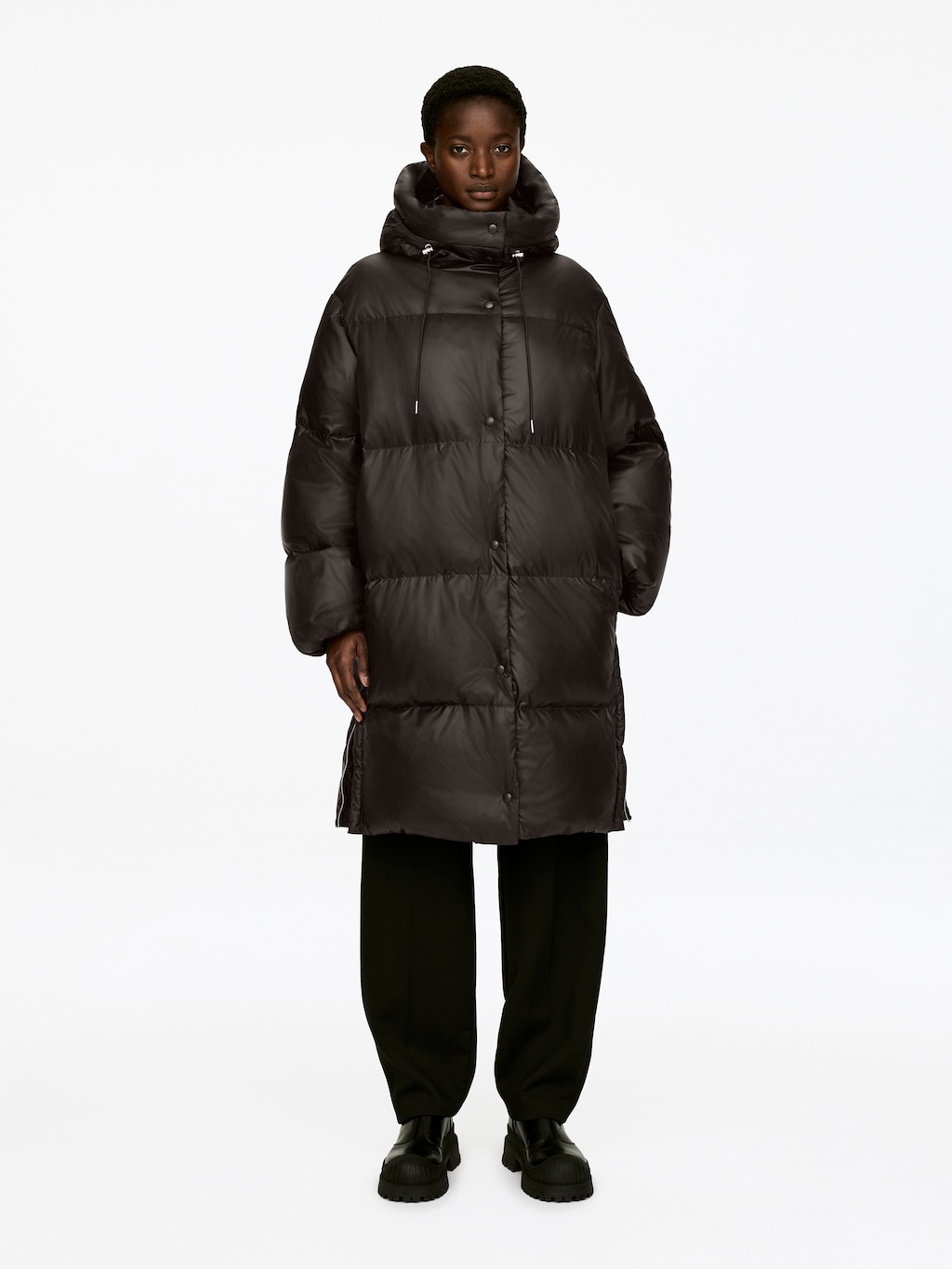 UPCYCLED DOWN LONG COAT - XNAUWBI