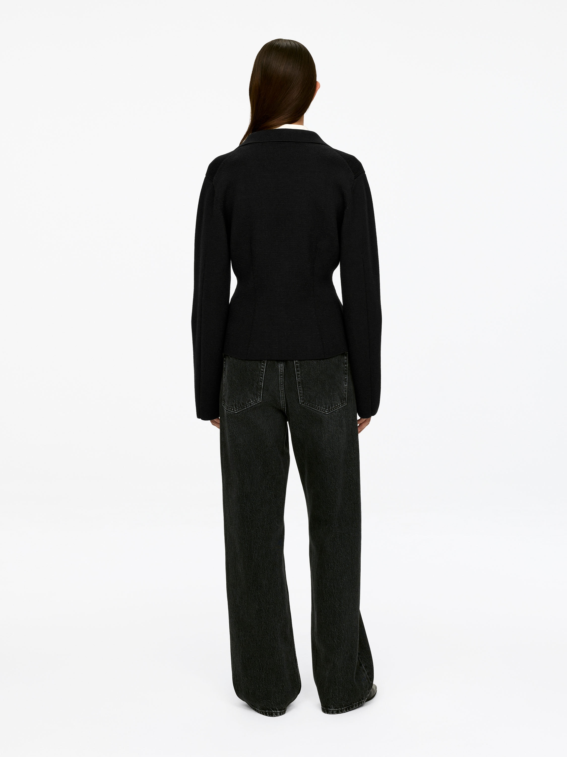 KNITTED WOOL-COTTON JACKET - XNAUWBI