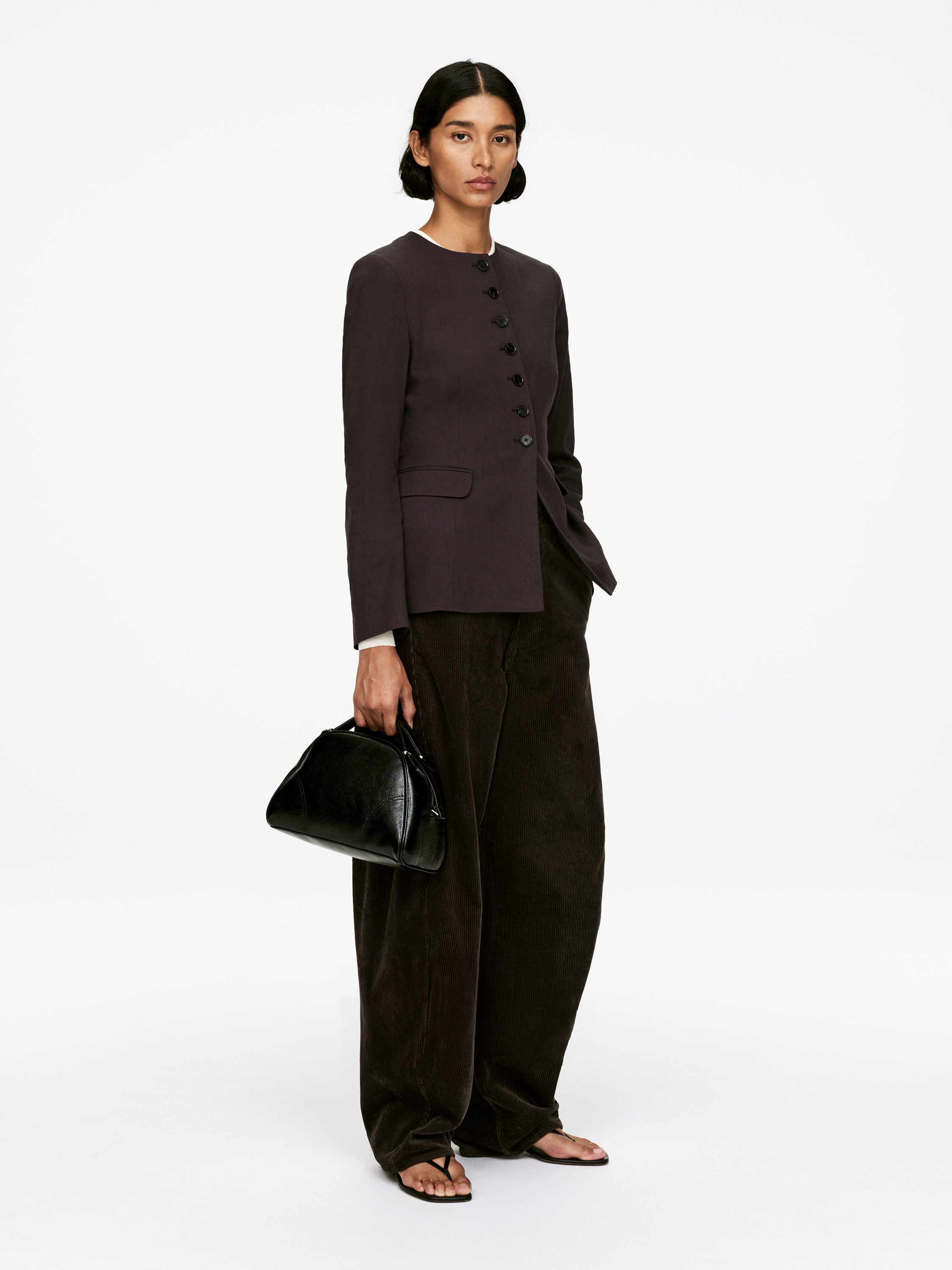 LINEN-BLEND BLAZER - XNAUWBI