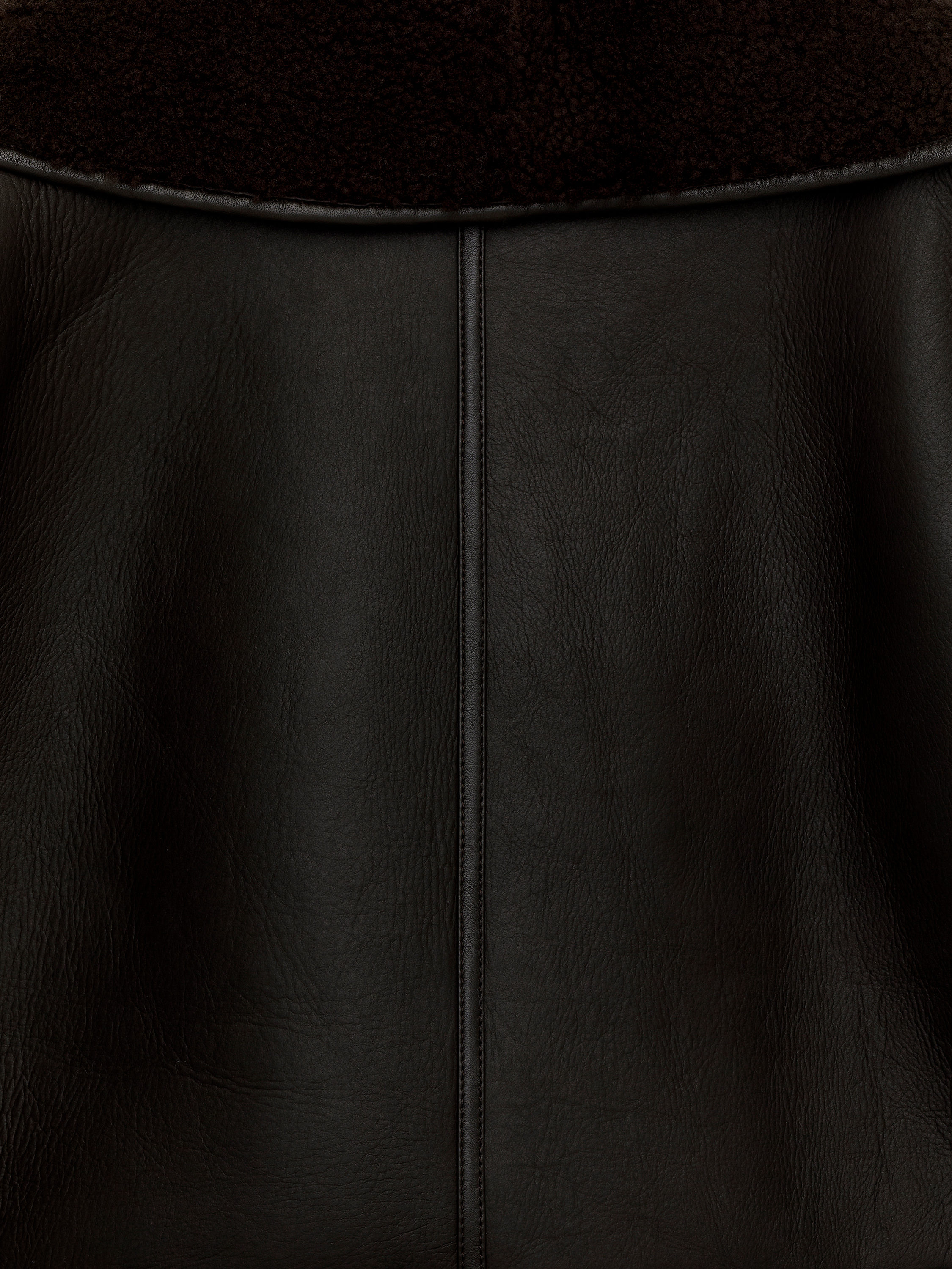 SHEARLING-LINED LEATHER JACKET - XNAUWBI