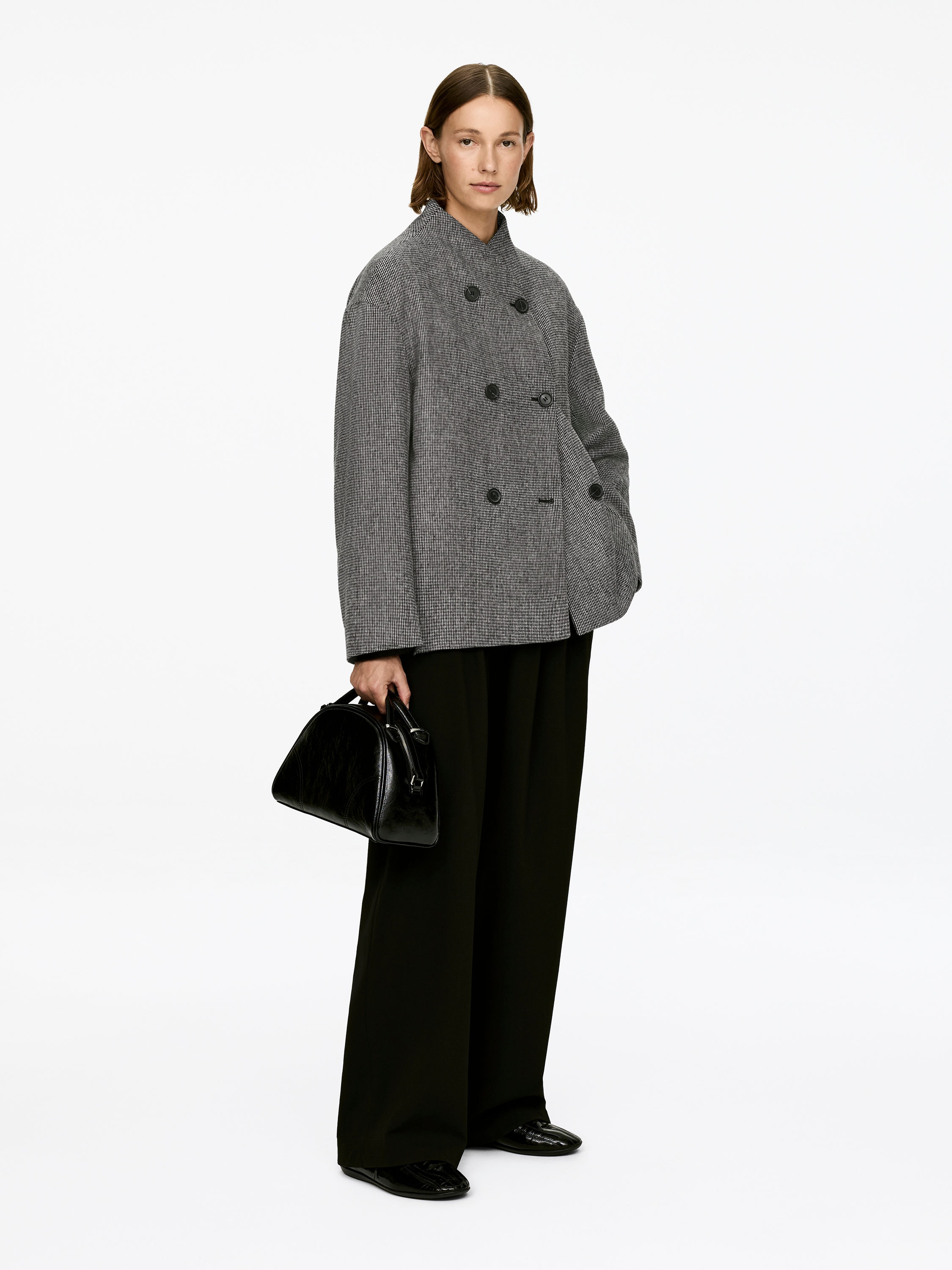 SHAWL-COLLAR WOOL JACKET - XNAUWBI