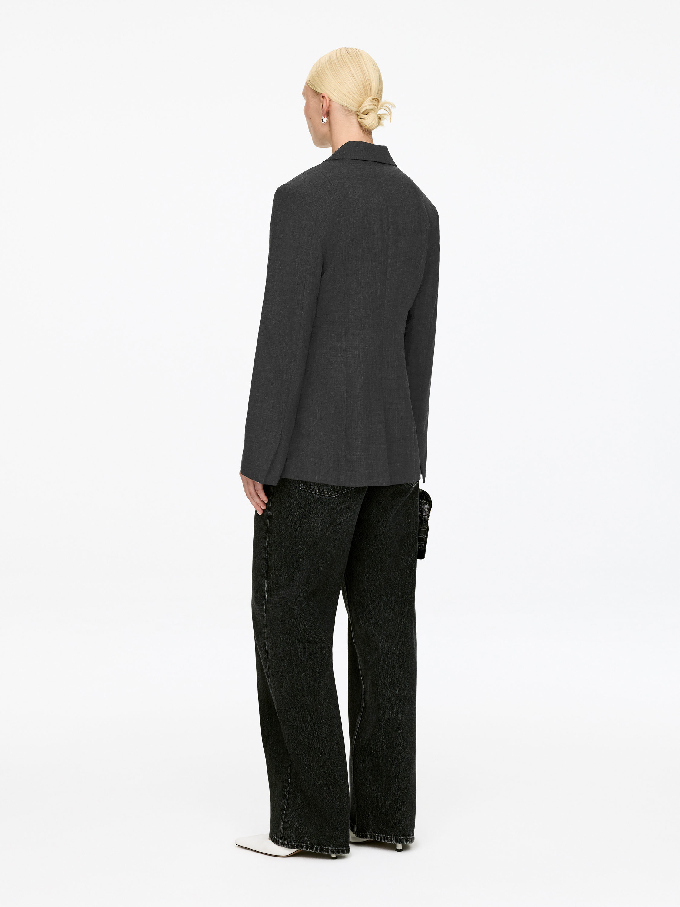 SLIM SINGLE-BREASTED BLAZER - XNAUWBI