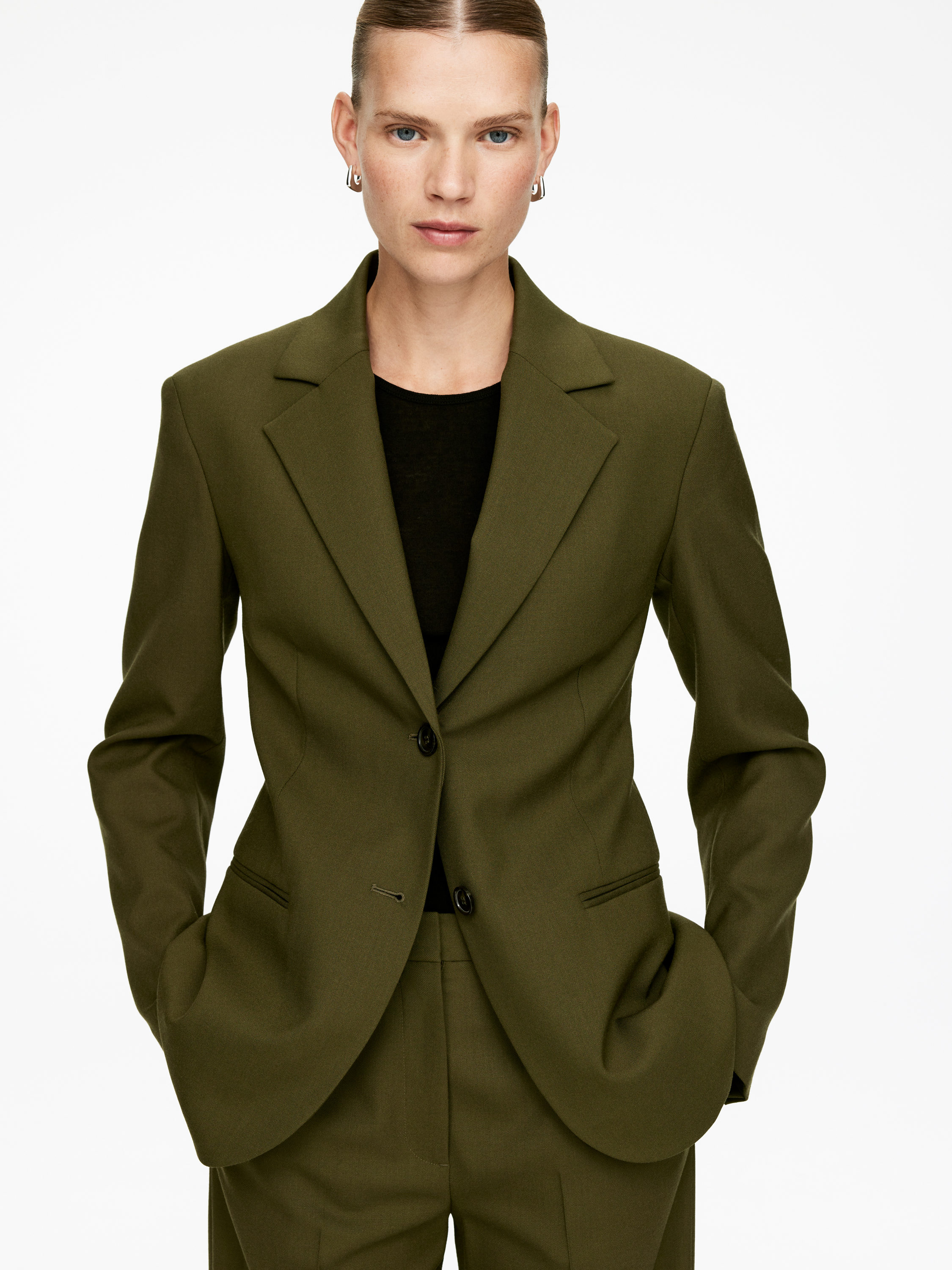 HOPSACK WOOL BLAZER - XNAUWBI