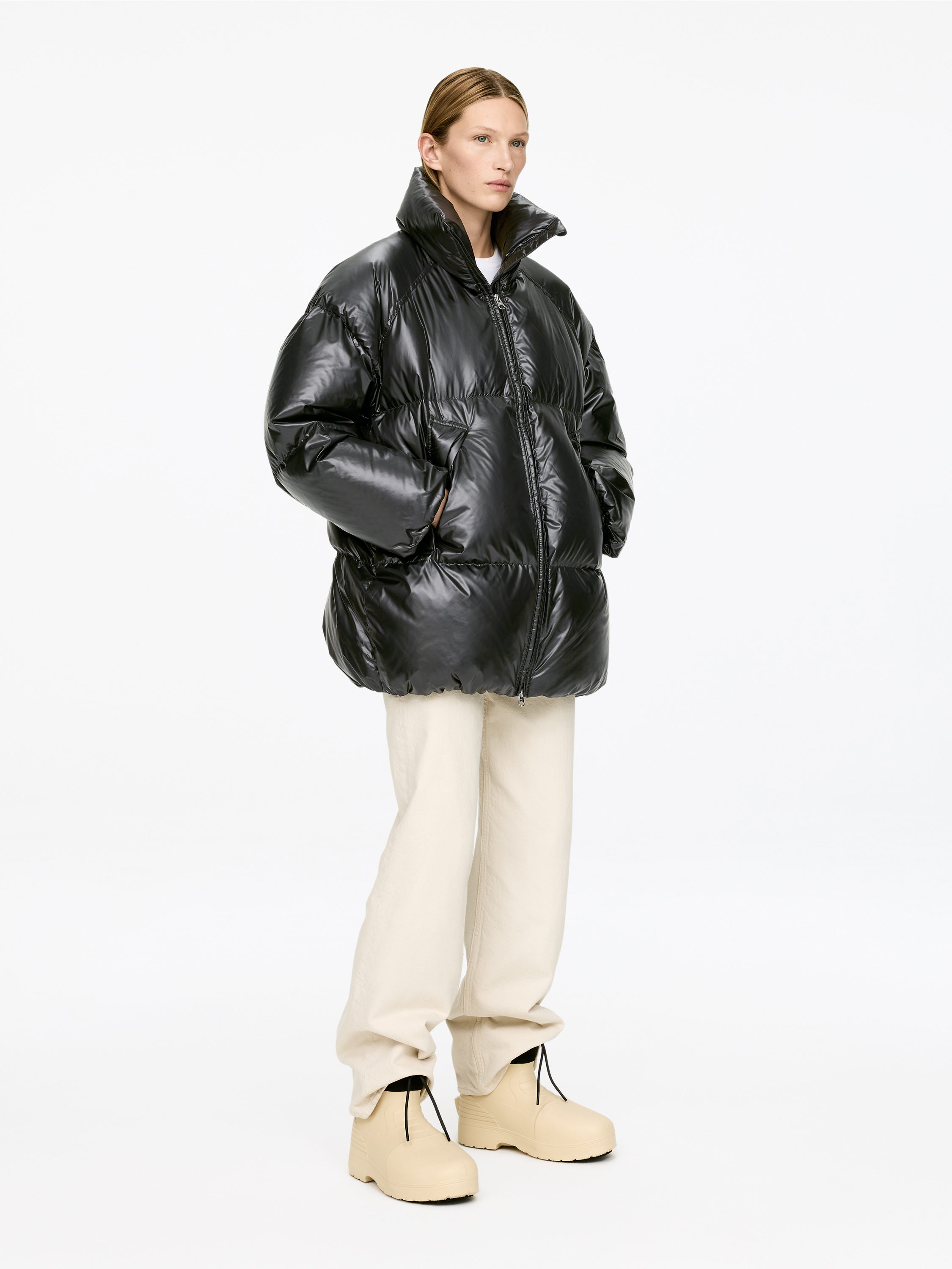 UPCYCLED DOWN PUFFER JACKET - XNAUWBI