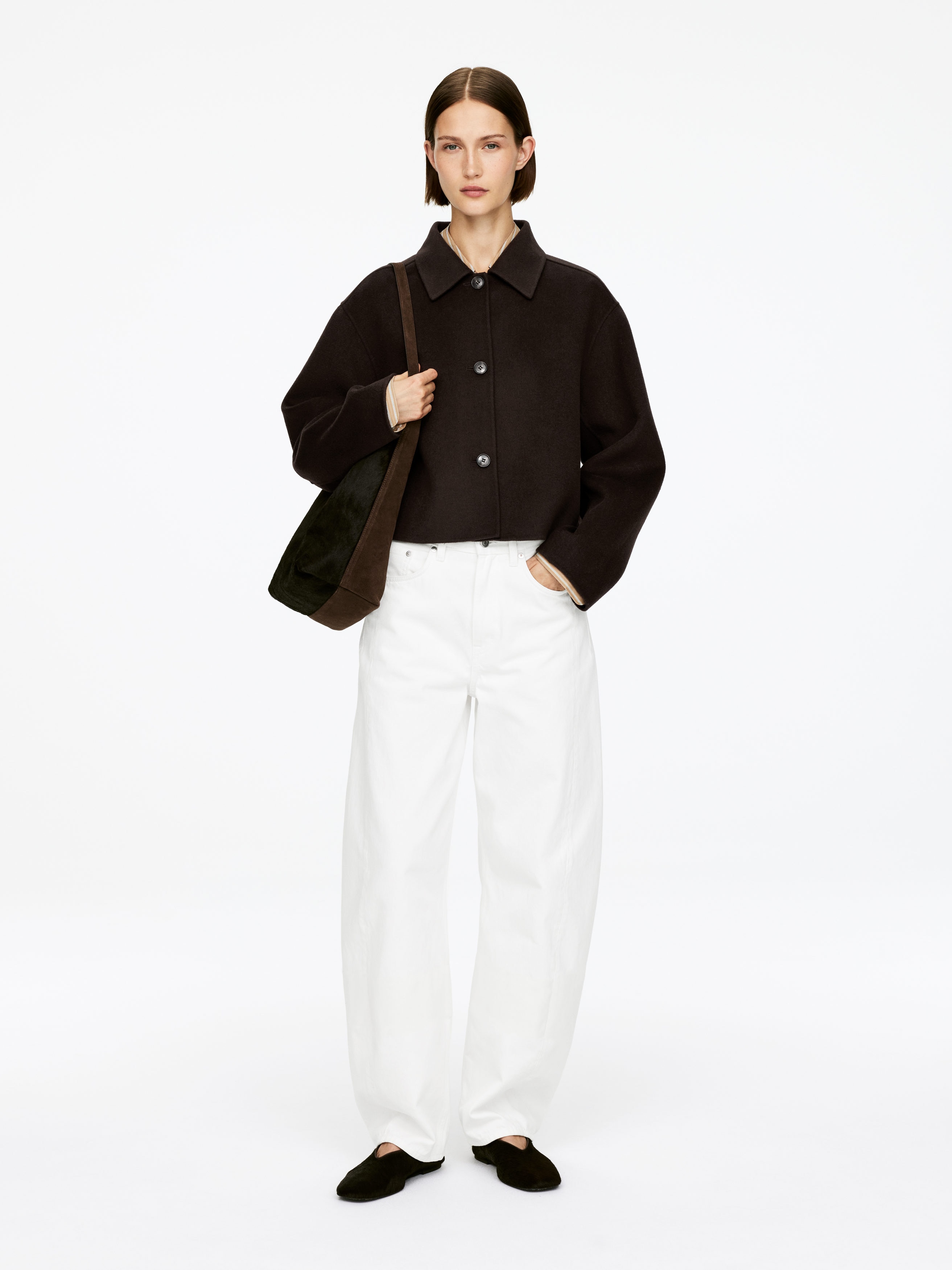 DOUBLÉ WOOL-BLEND OVERSHIRT - XNAUWBI