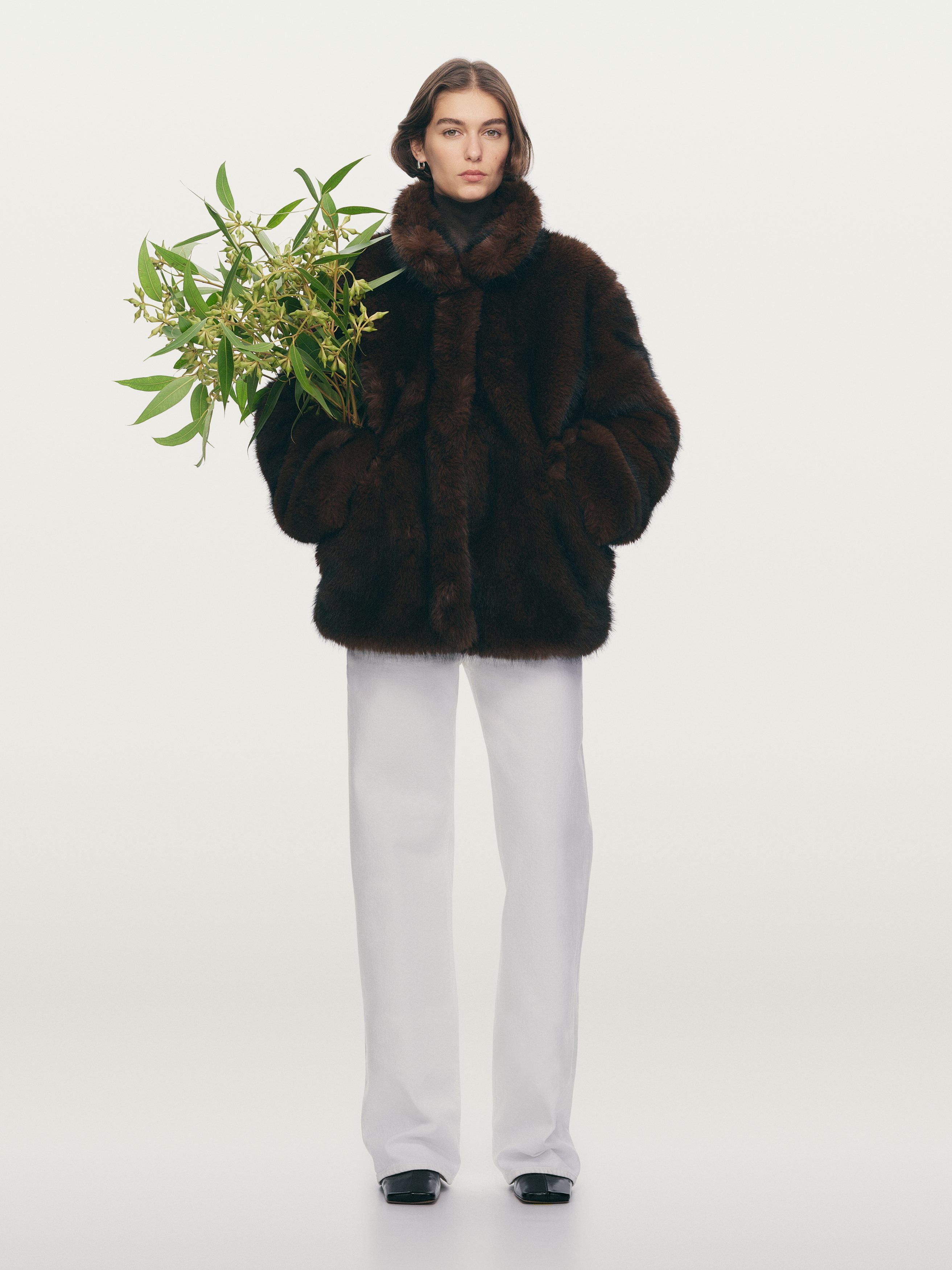 FAUX FUR JACKET - XNAUWBI