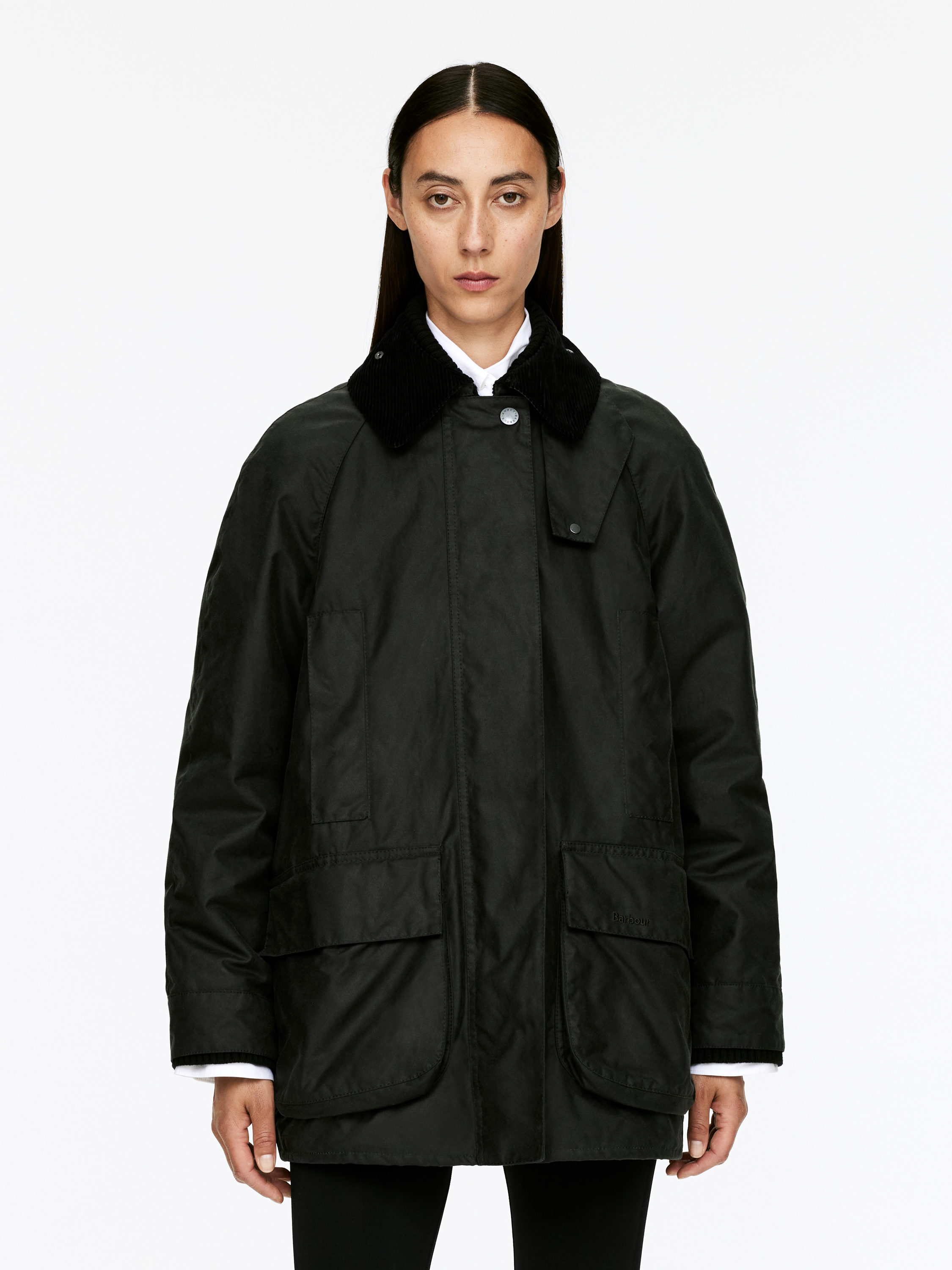 ARKET AND BARBOUR WAXED COTTON JACKET - XNAUWBI